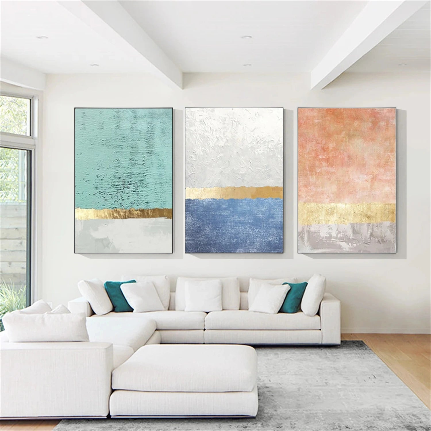 Abstract Canvas Art Set of 3 #WS801