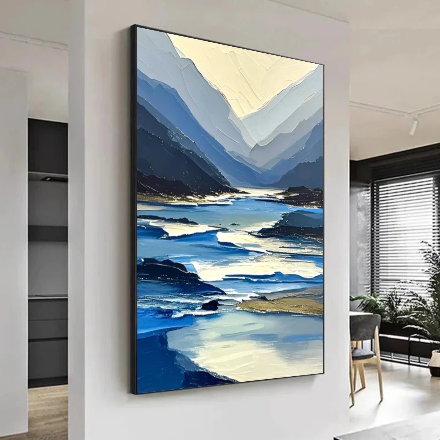 Abstract Mountain Canvas Art #MM279