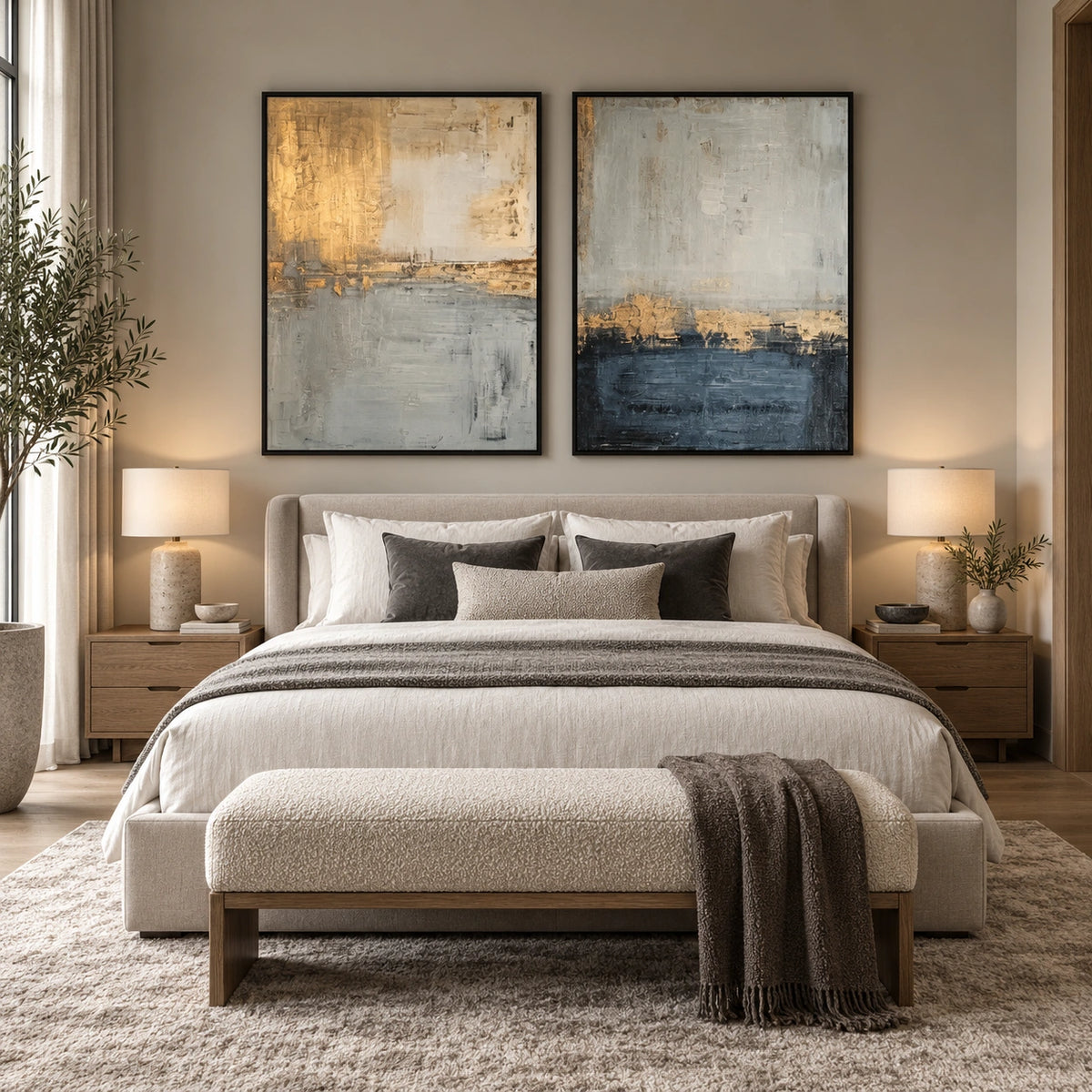 Abstract Canvas Art Set of 2 #WS1145