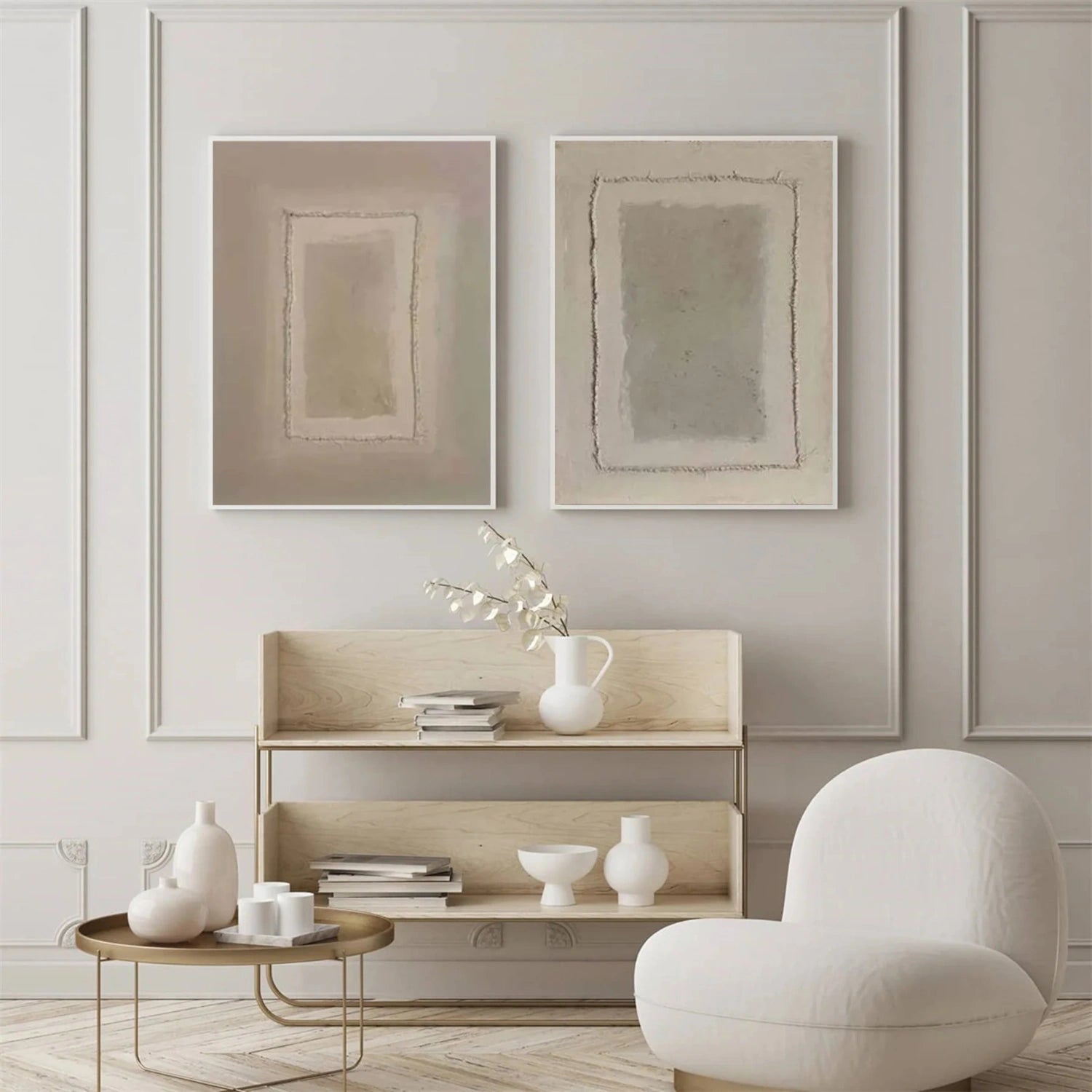 Wabi Sabi Canvas Art Set of 2 #WS704