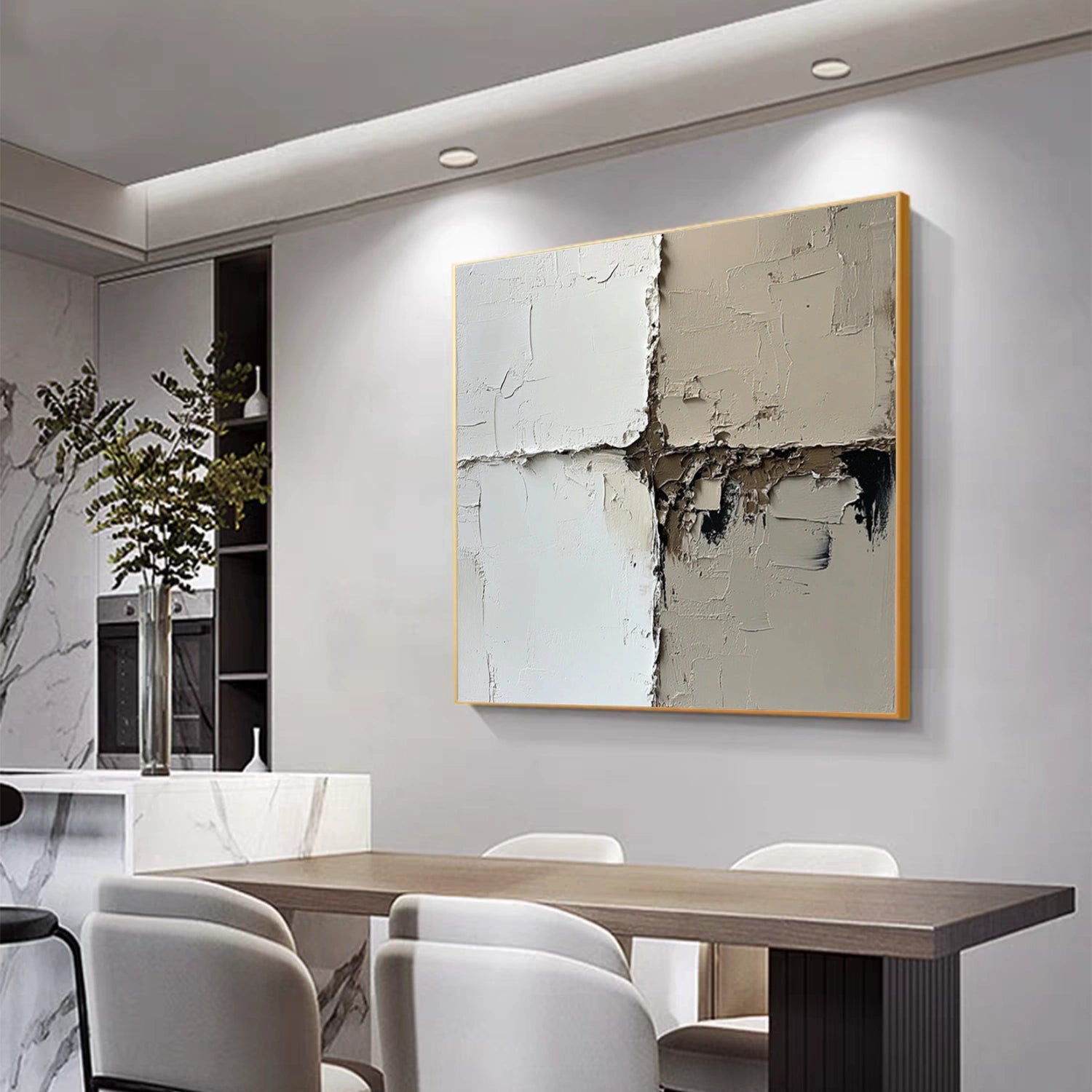 Abstract Textured Canvas Art #WS943