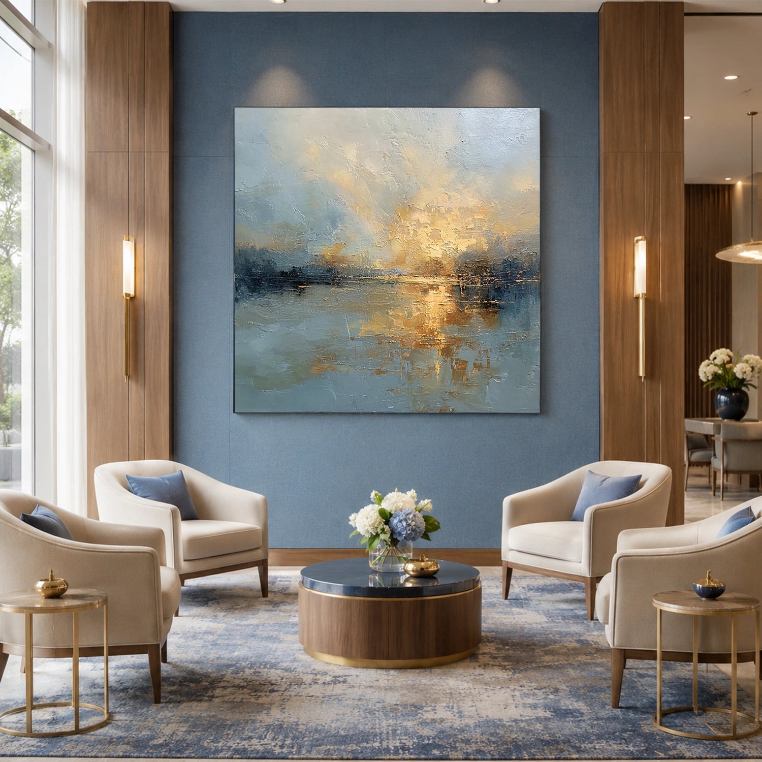 Sea & Sky Abstract Wall Art #MS341