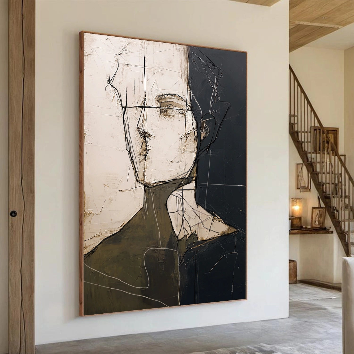 Abstract Portrait Wall Art #AP108
