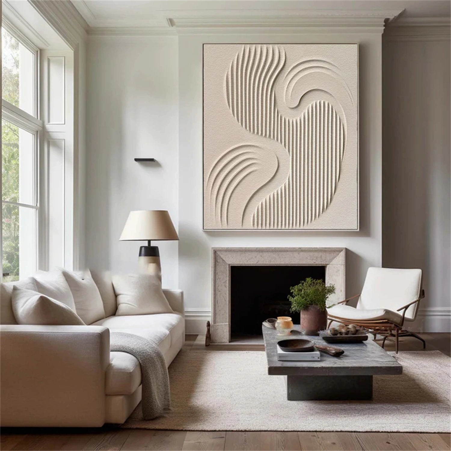 Minimalist Brown & Beige Art #MB009