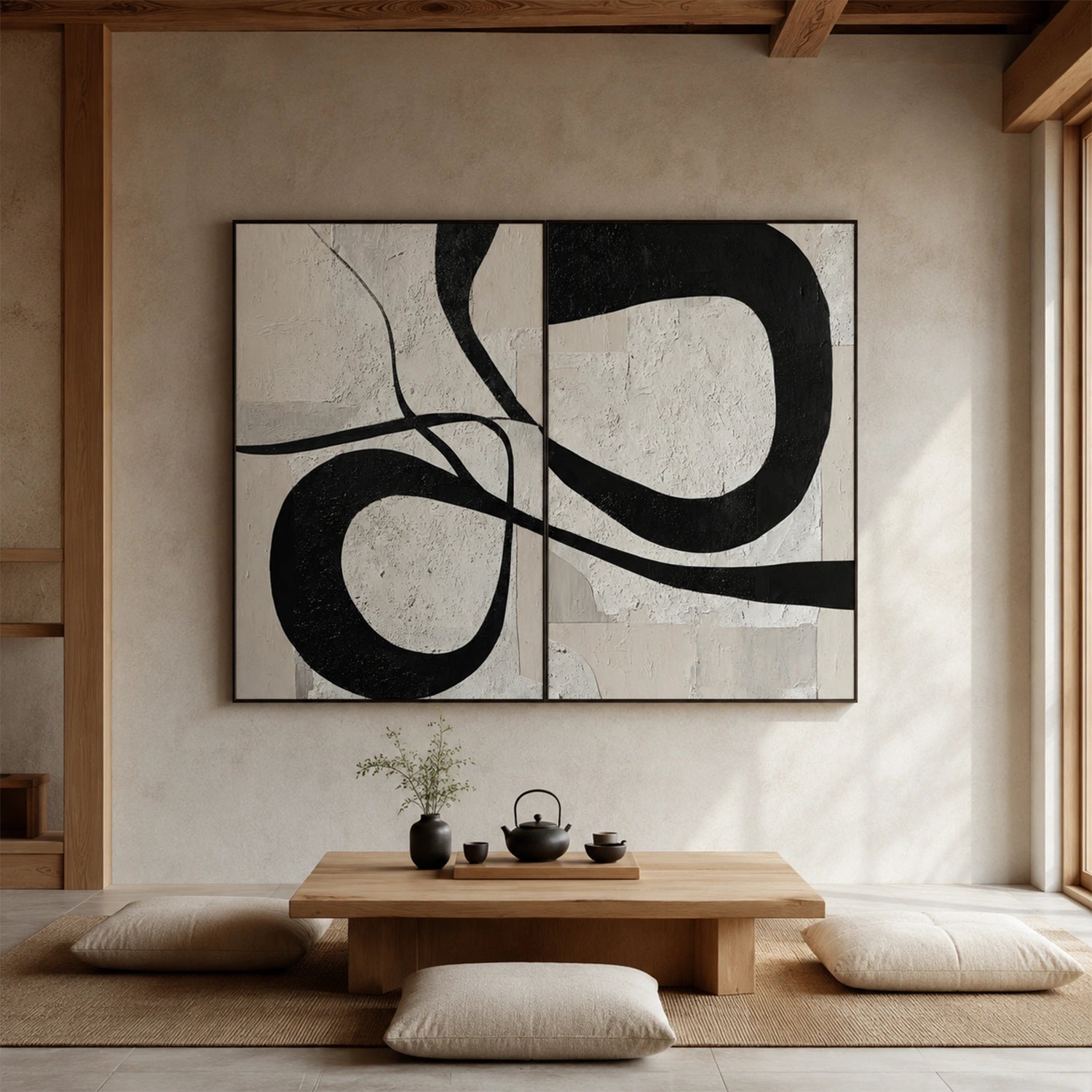 Wabi Sabi Canvas Art Set of 2 #WS1103