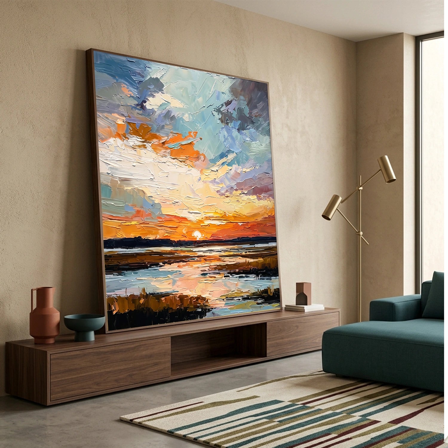 Sea & Sky Abstract Wall Art #MS299