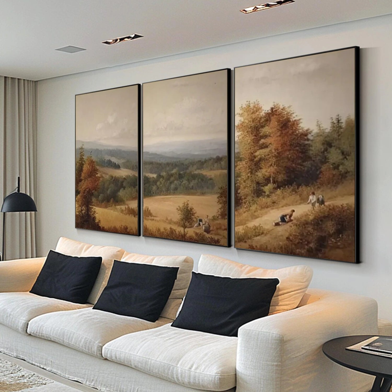 Flower & Tree Abstract Wall Art Set of 3 #ML155