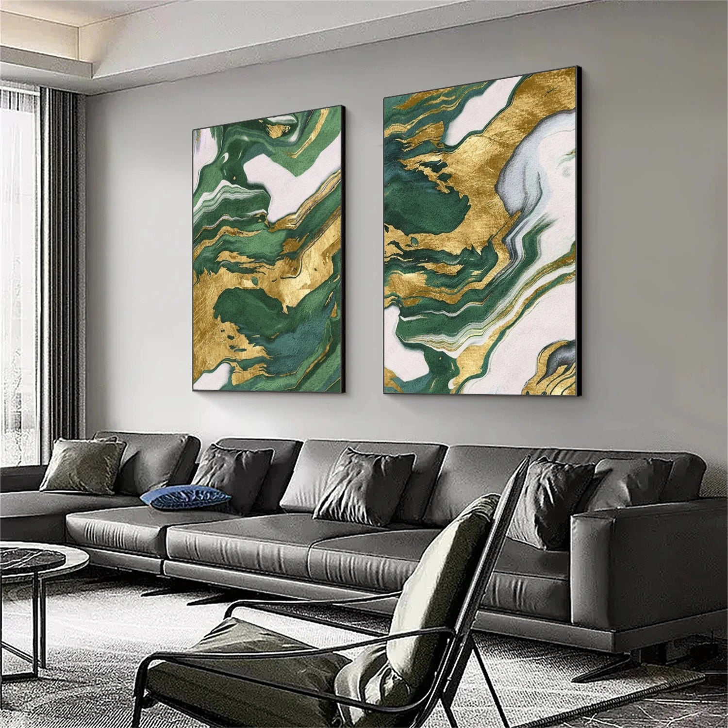 Abstract Canvas Art Set of 2 #WS858
