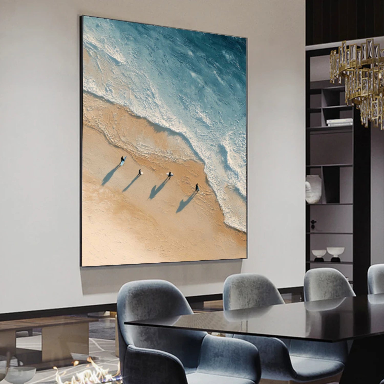 Sea & Sky Abstract Wall Art #MS283