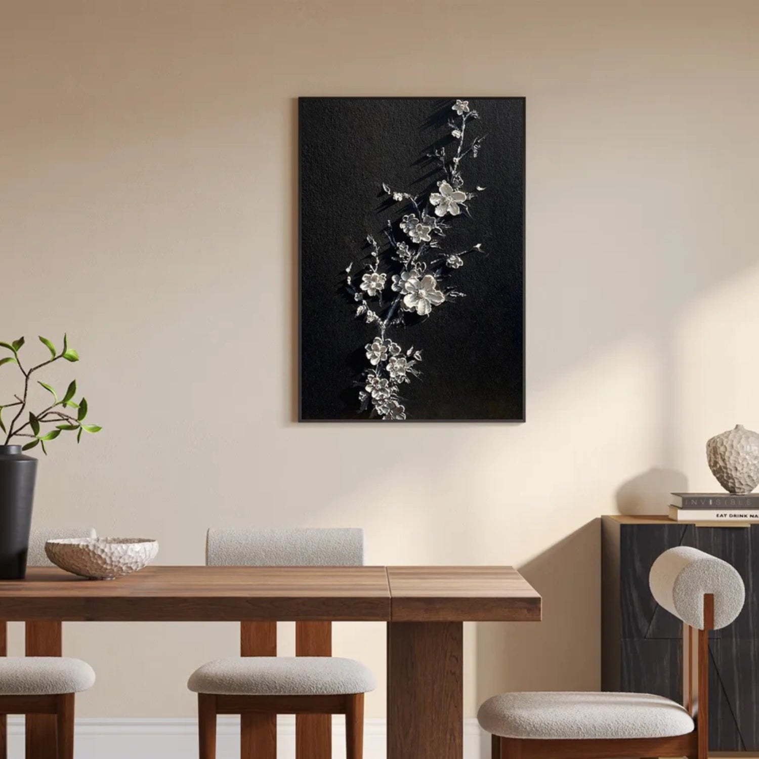 Flower & Tree Abstract Textured Wall Art #ML151