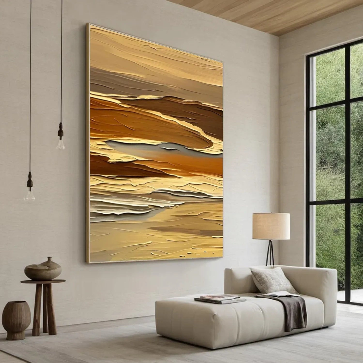Abstract Mountain Canvas Art #MM277