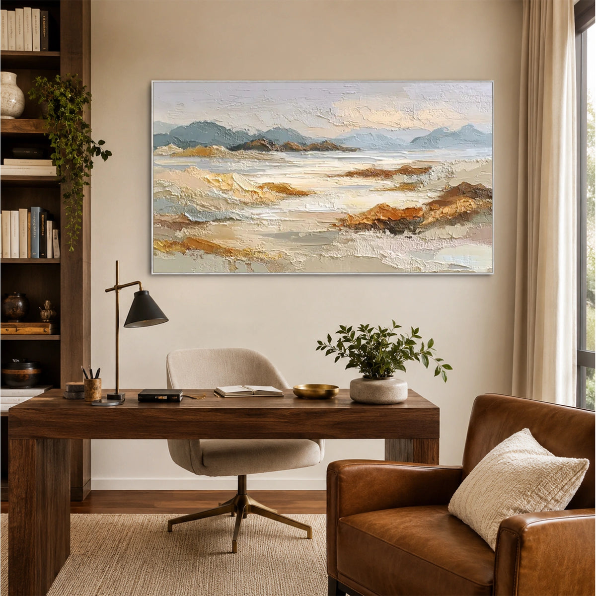 Abstract Mountain Canvas Art #MM419