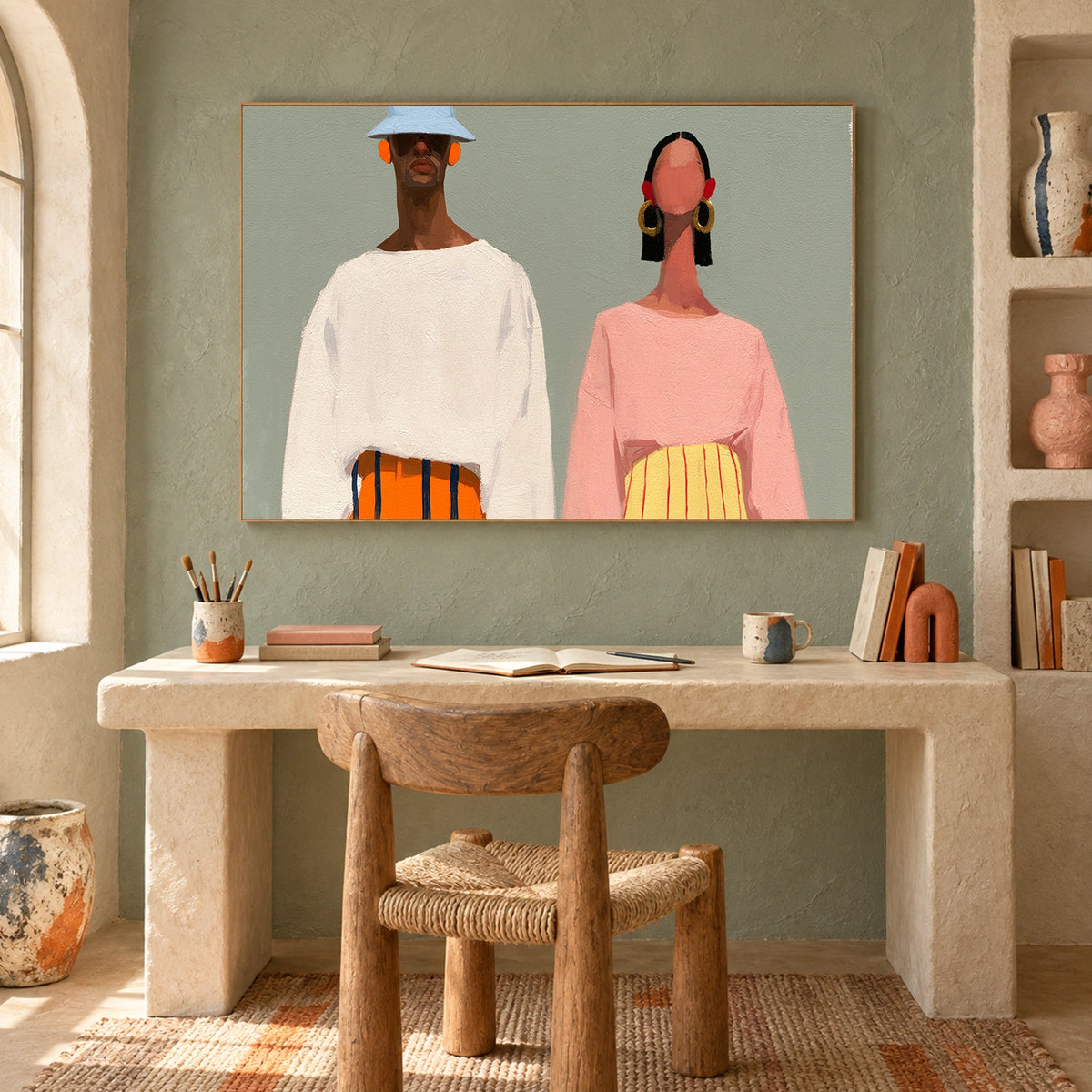 Abstract Portrait Wall Art #AP152