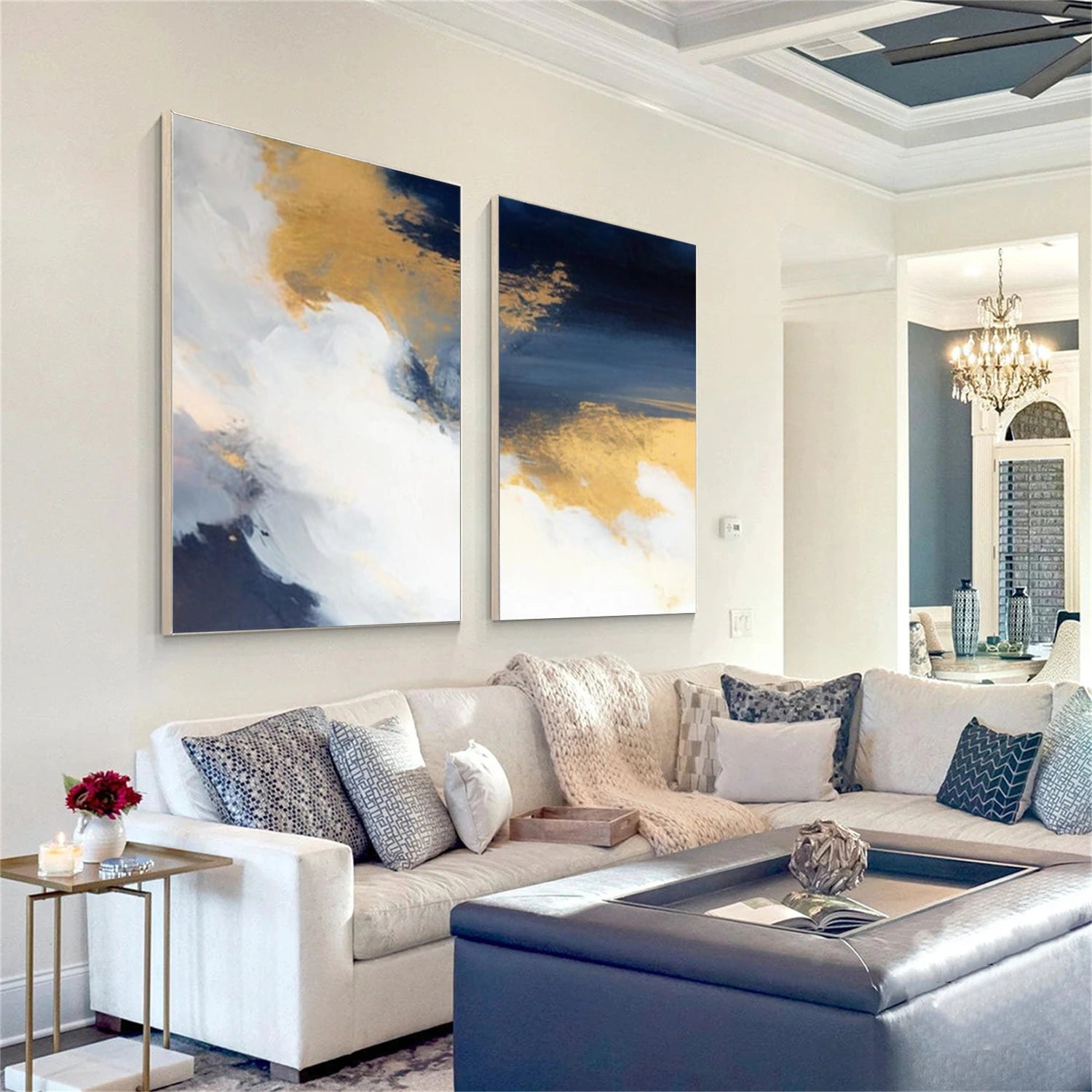 Abstract Canvas Art Set of 2 #WS965