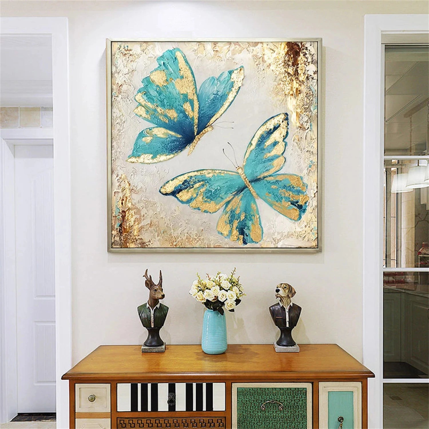 Colorful Abstract Animal Wall Art #AL054