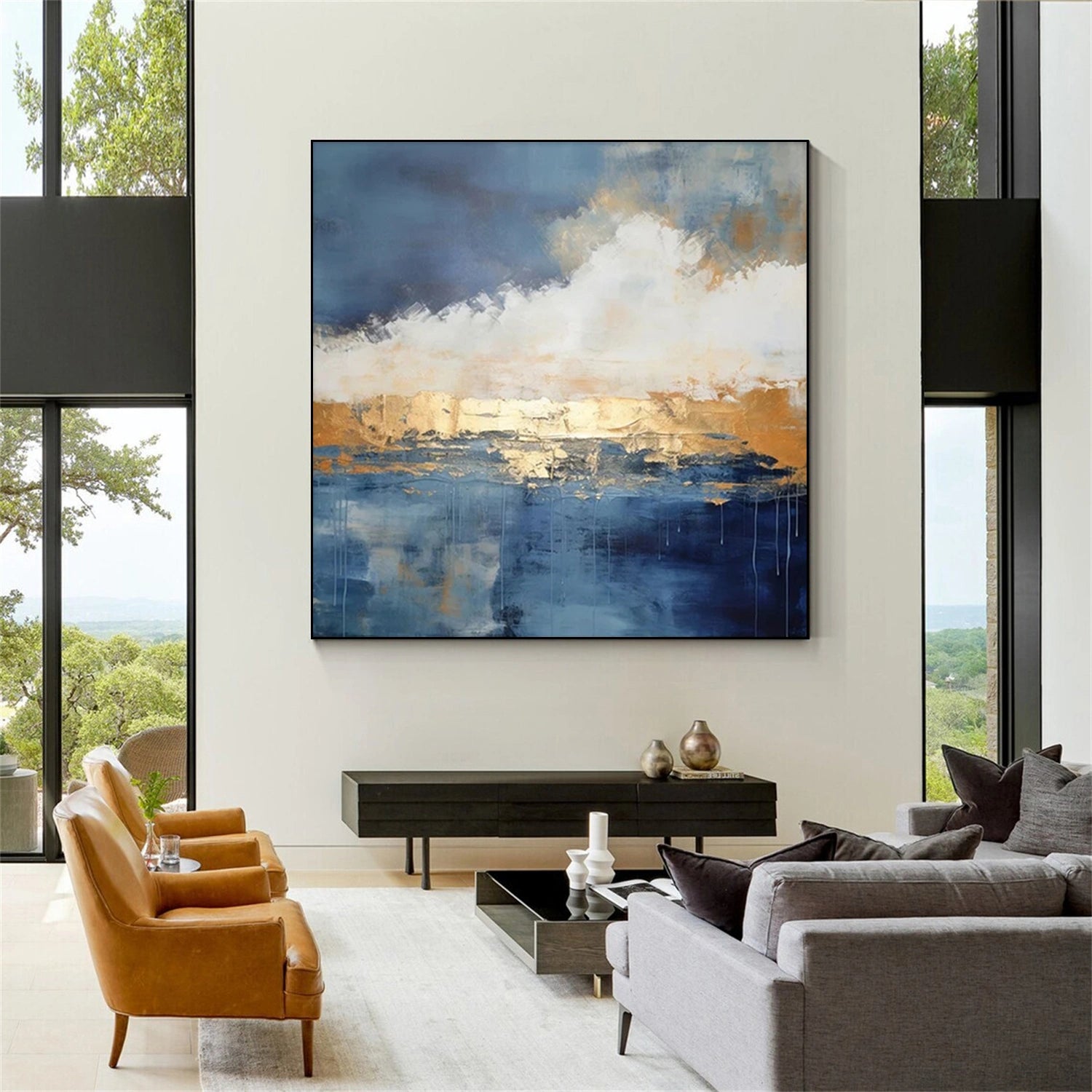 Abstract Canvas Art | Tranquility Minimalist Wall Art #WS267