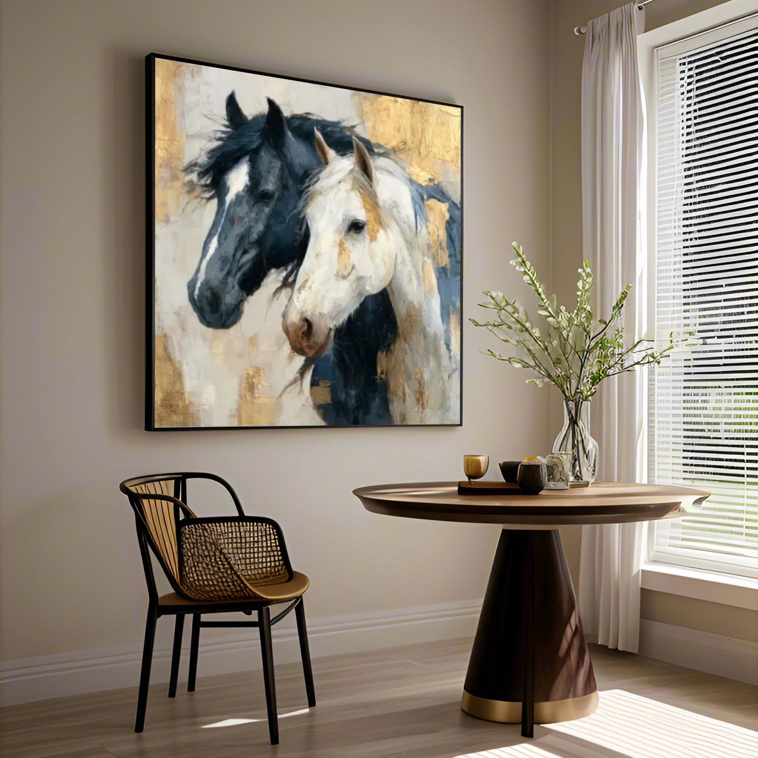 Abstract Animal Horse Wall Art #AL144