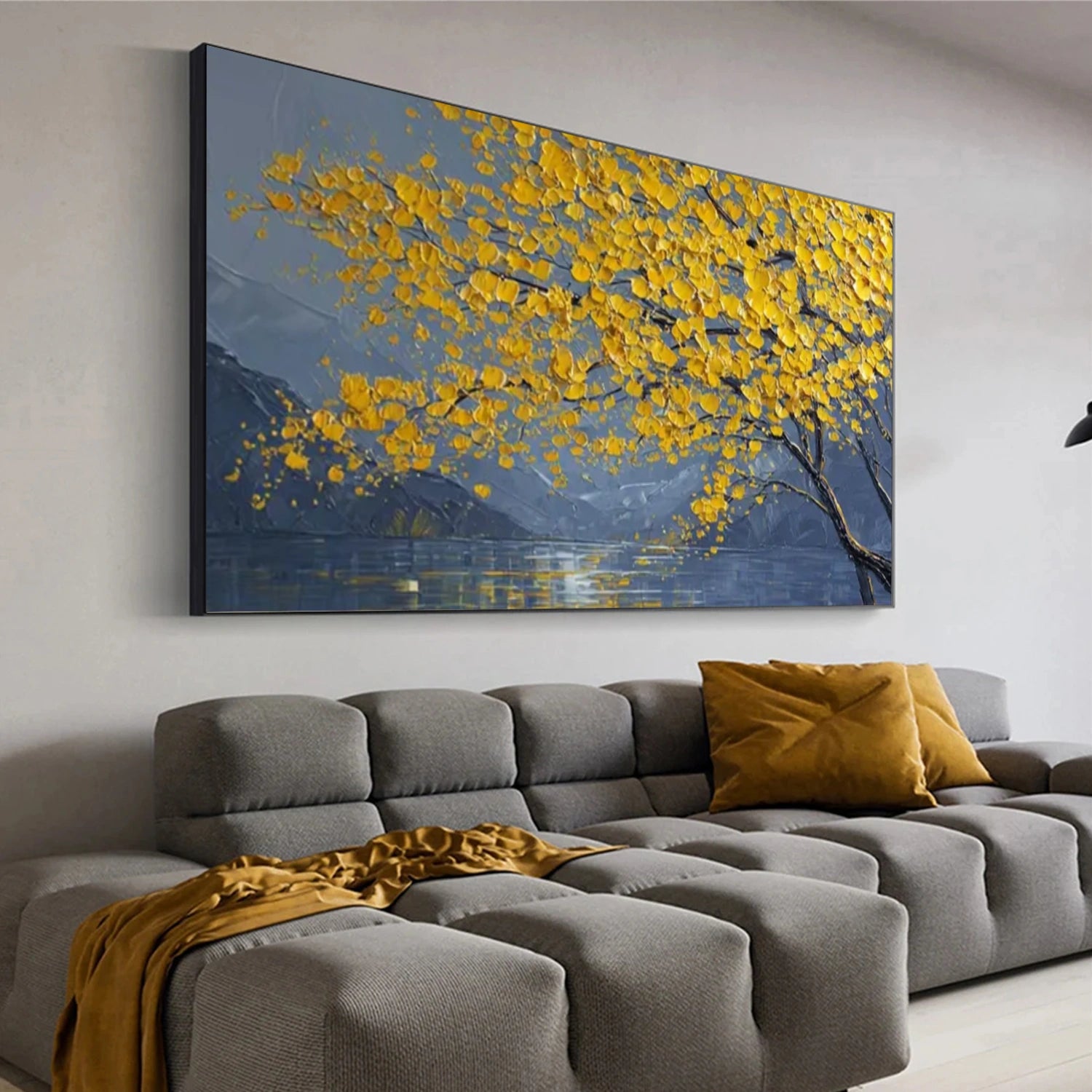 Flower & Tree Abstract Textured Wall Art #ML170