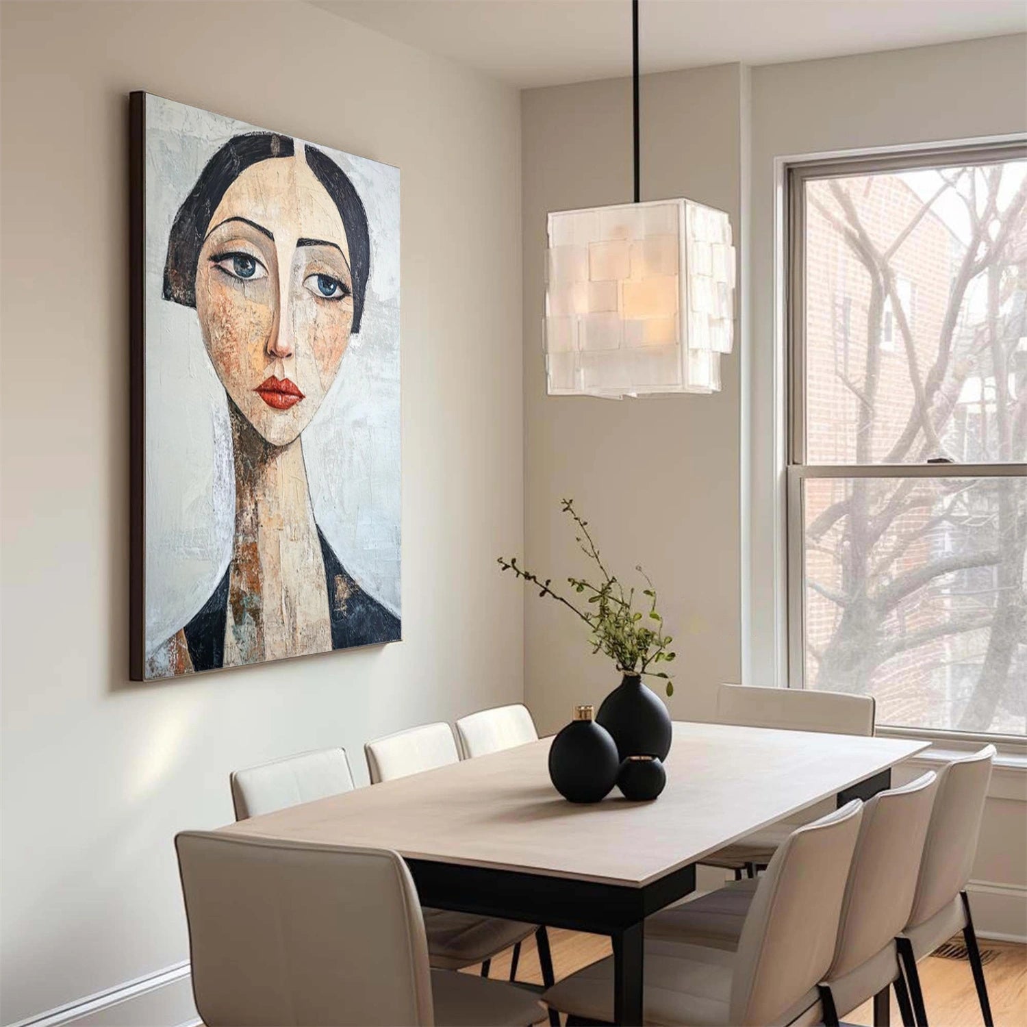 Abstract Portrait Wall Art #AP104
