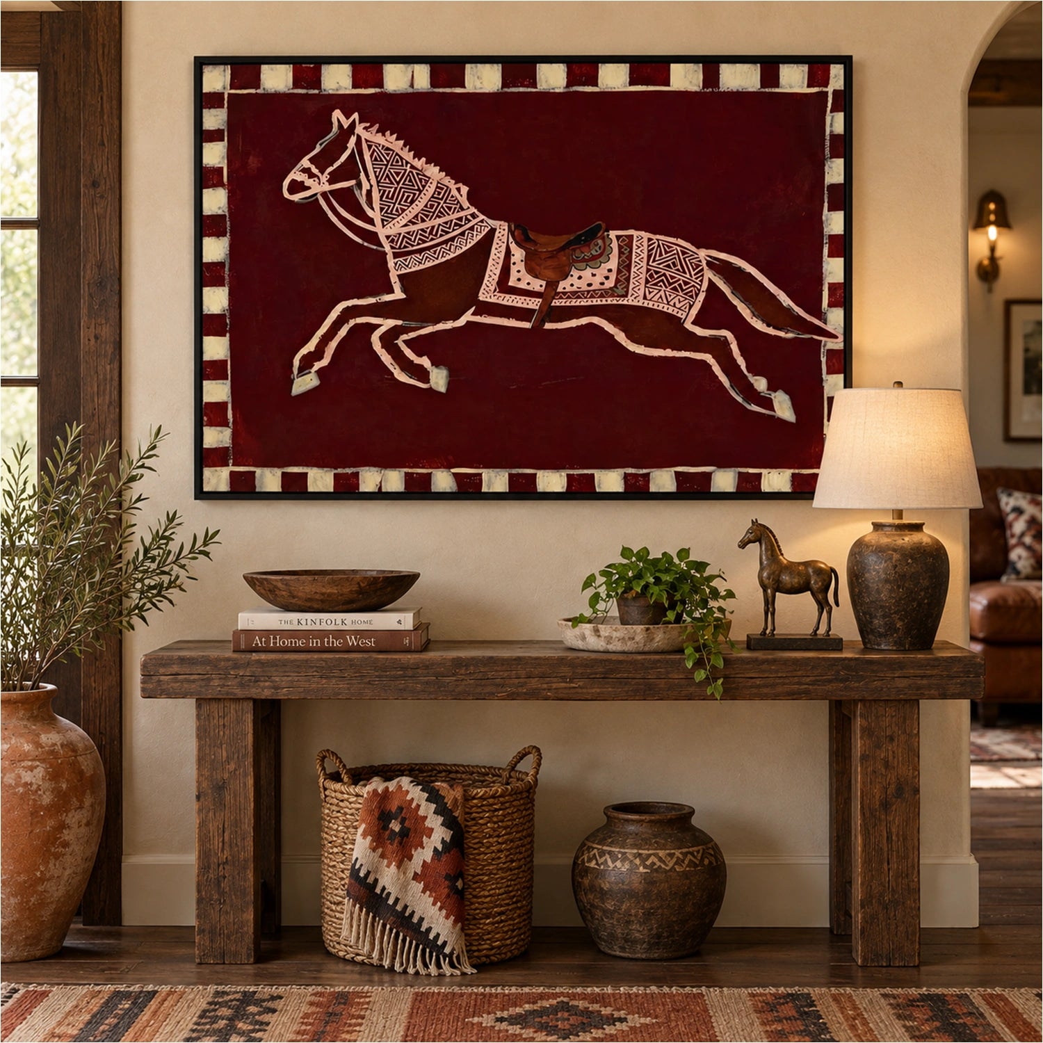 Abstract Animal Horse Wall Art #AL224