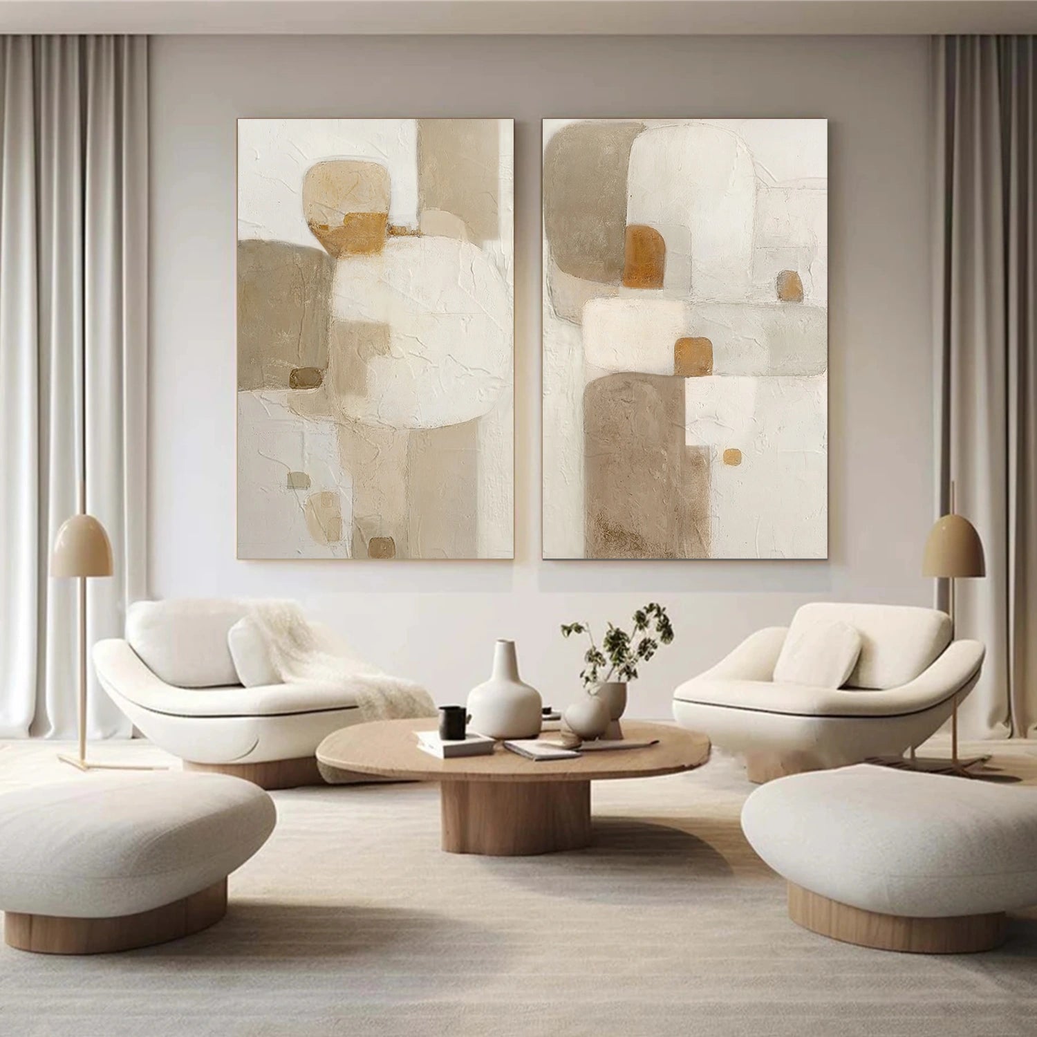 Wabi Sabi Canvas Art Set of 2 #WS686