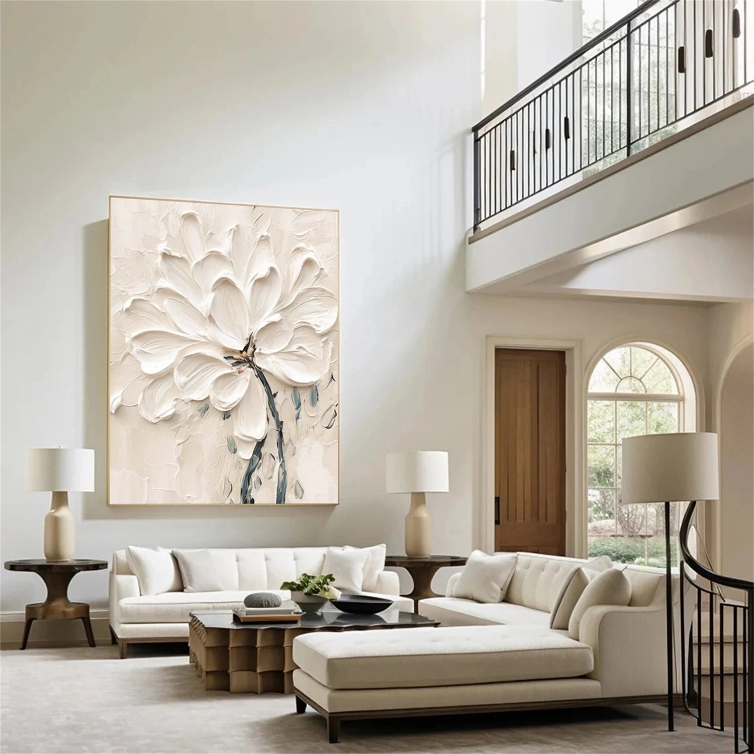 Flower & Tree Abstract Textured Wall Art #ML144