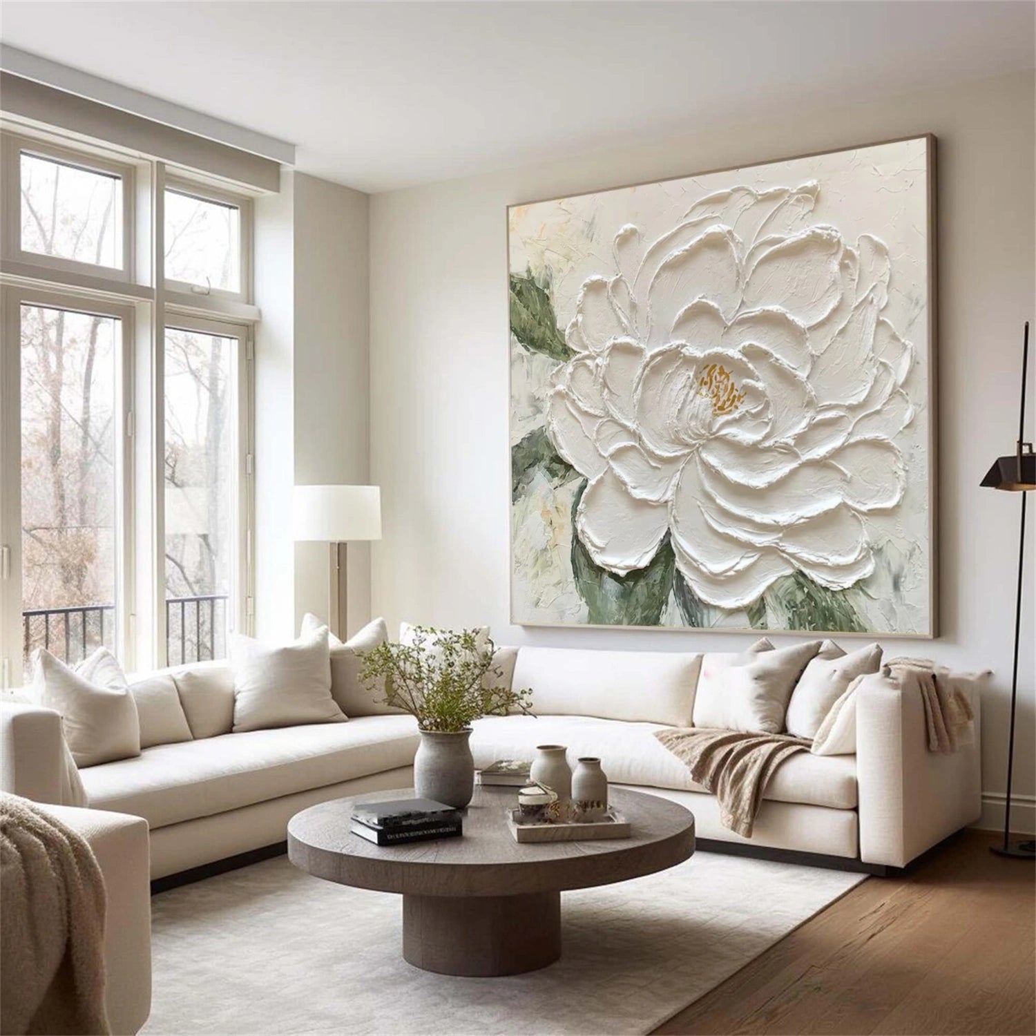 Flower & Tree Abstract Textured Wall Art #ML183