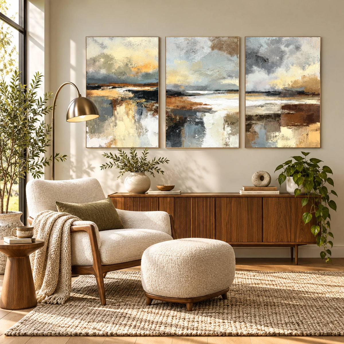 Abstract Canvas Art Set of 3 #WS1170