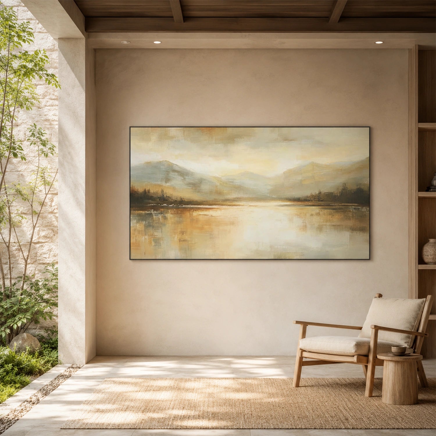 Abstract Mountain Canvas Art #MM408