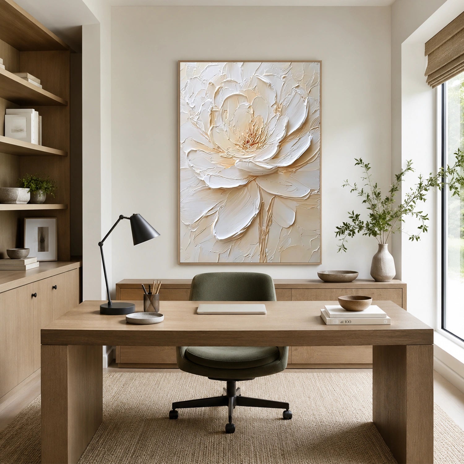 Flower & Tree Abstract Textured Wall Art #ML257