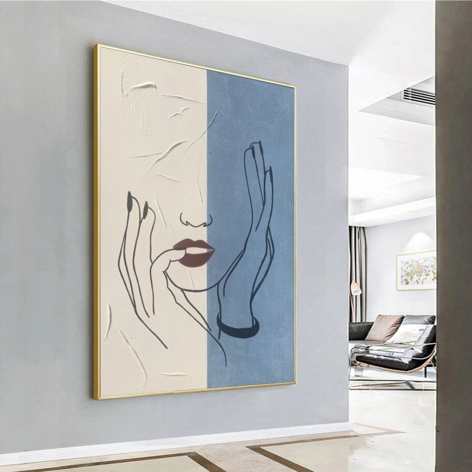 Abstract Portrait Wall Art #AP074