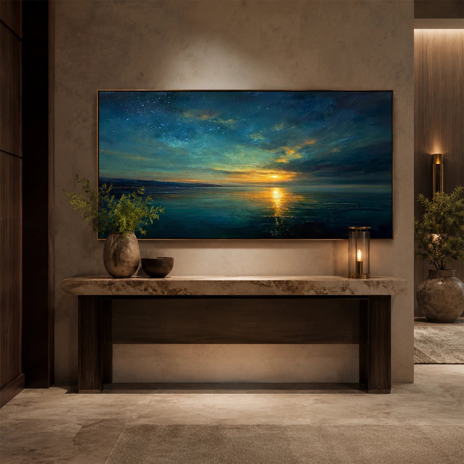Sea & Sky Abstract Wall Art #MS352