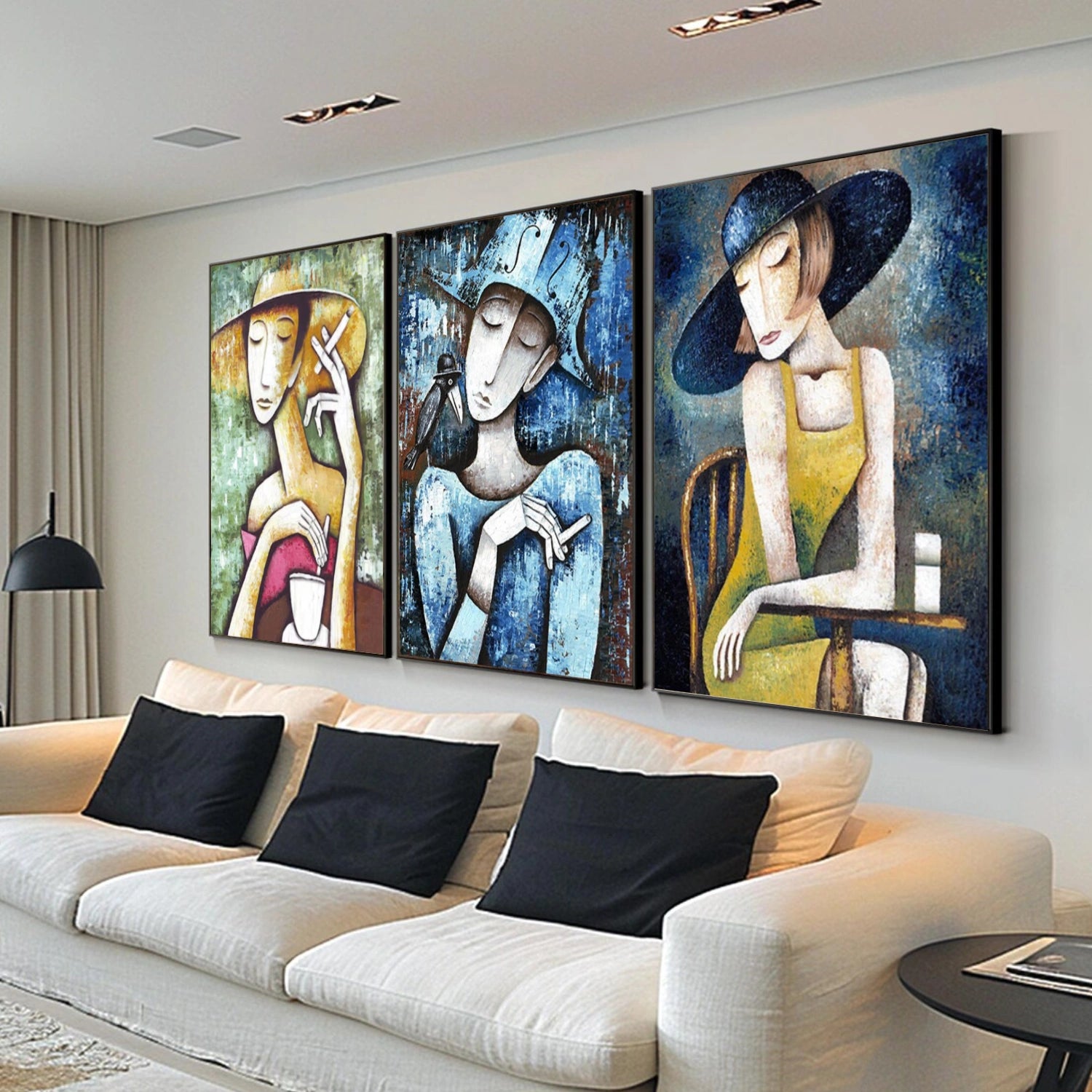 Abstract Portrait Wall Art Set of 2 #AP086