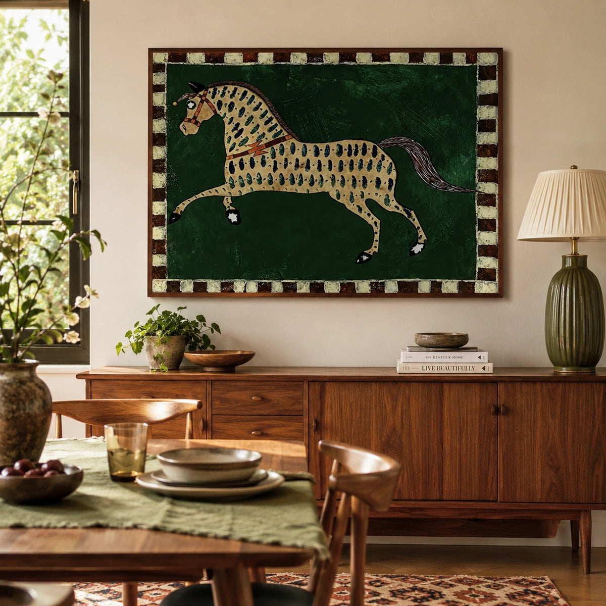 Abstract Animal Horse Wall Art #AL223