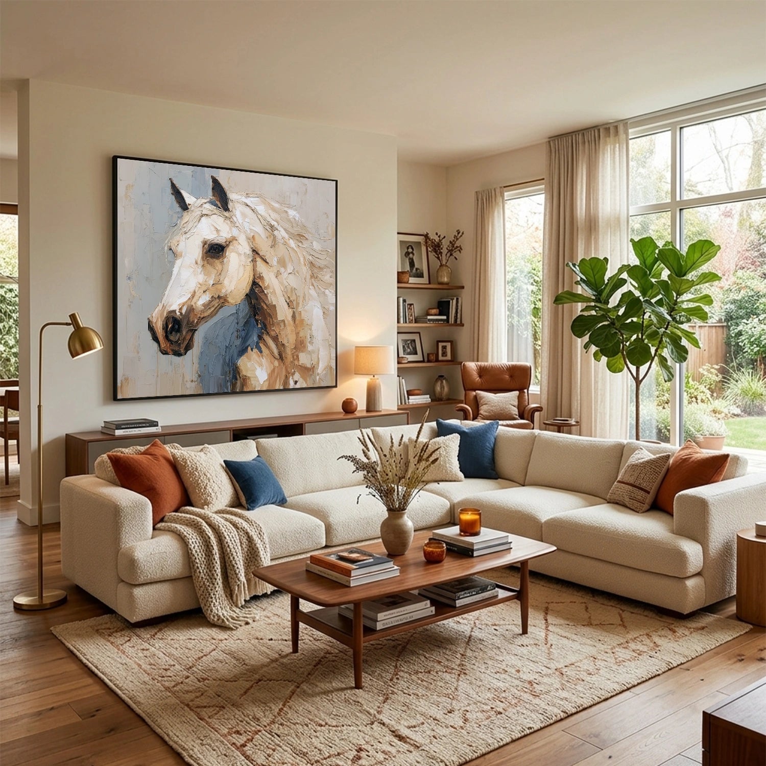 Abstract Animal Horse Wall Art #AL216