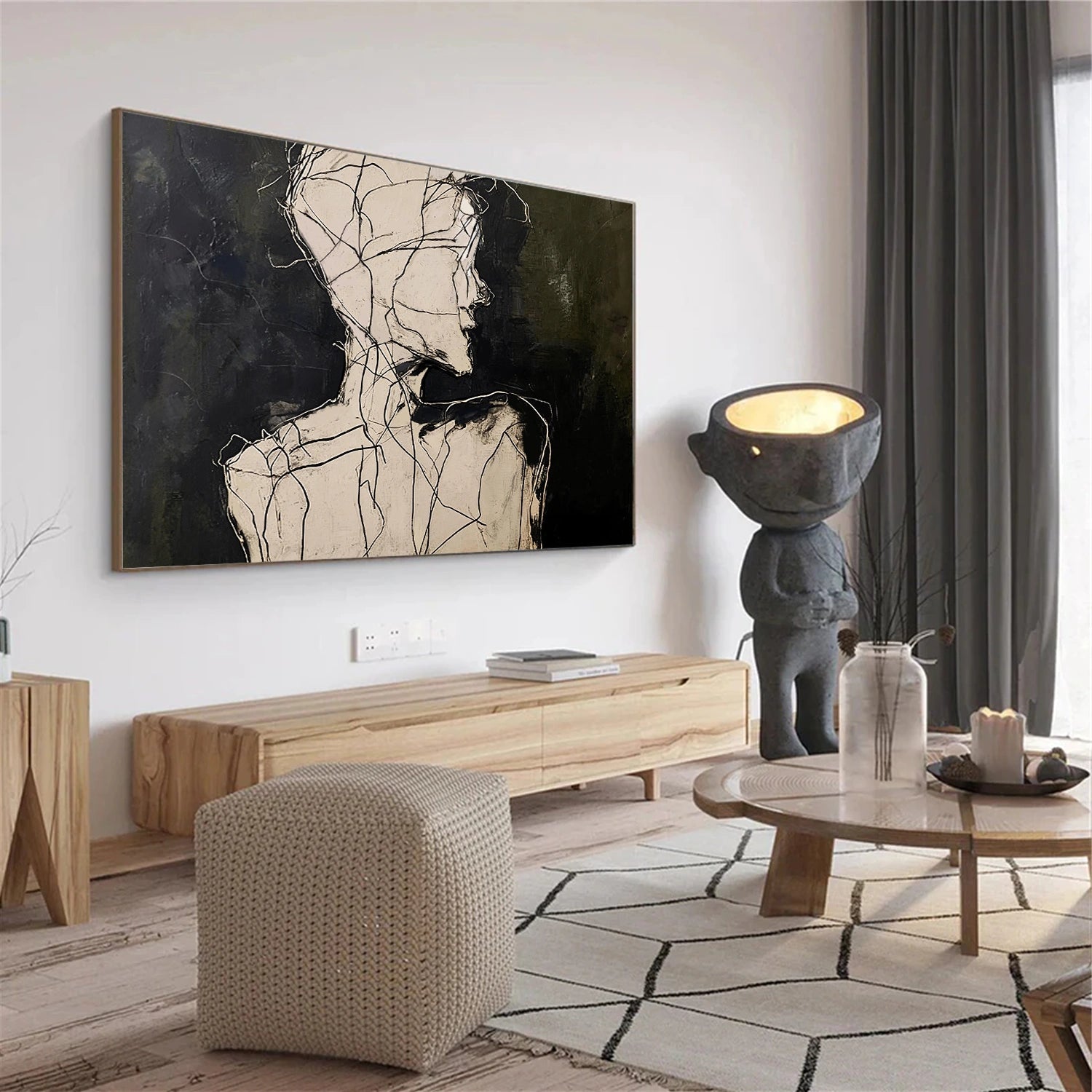 Abstract Portrait Wall Art #AP109