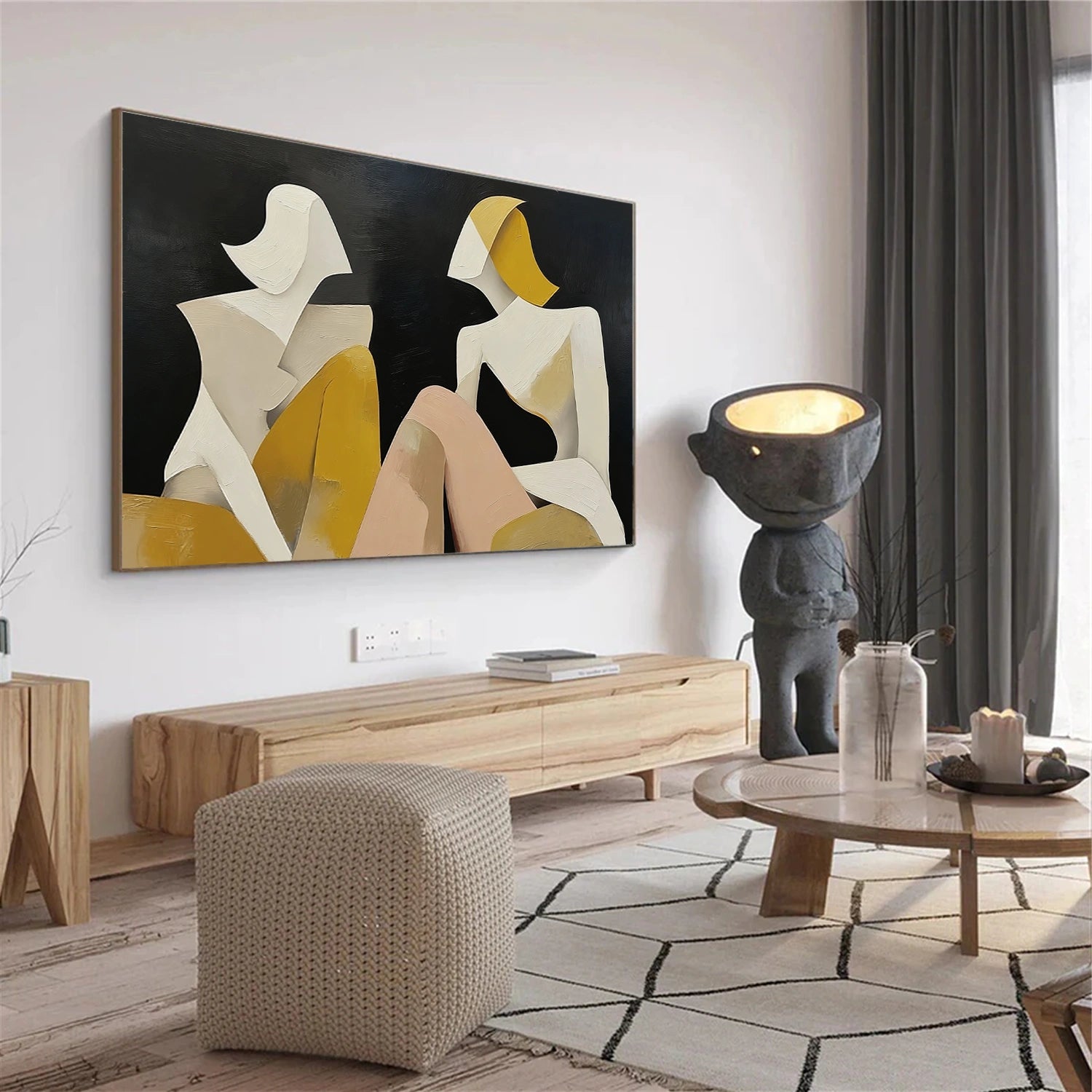 Abstract Portrait Wall Art #AP078