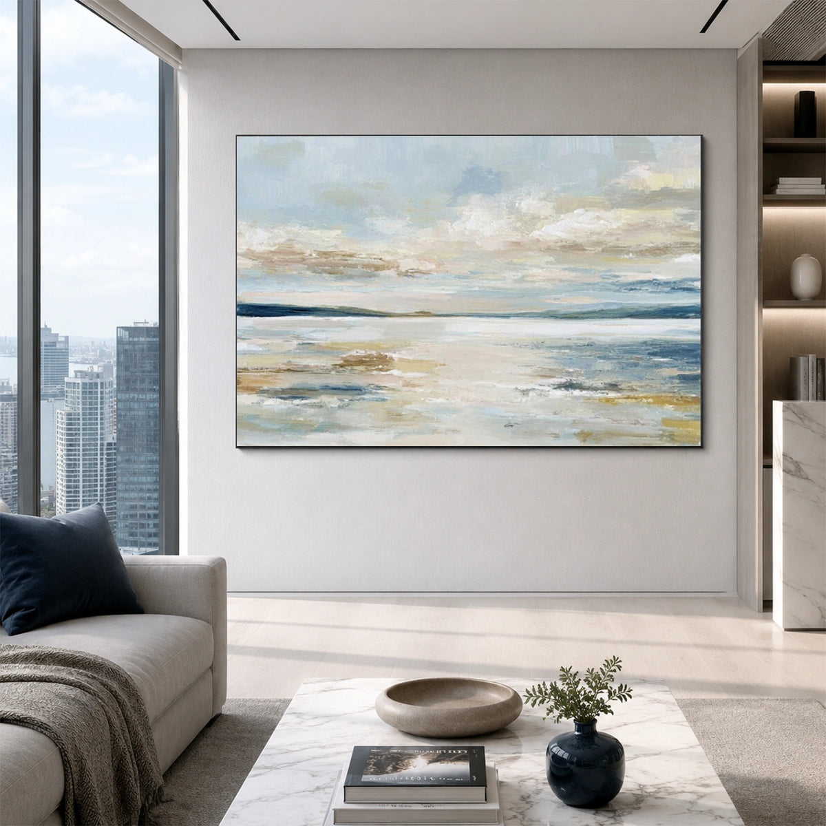 Sea & Sky Abstract Wall Art #MS377