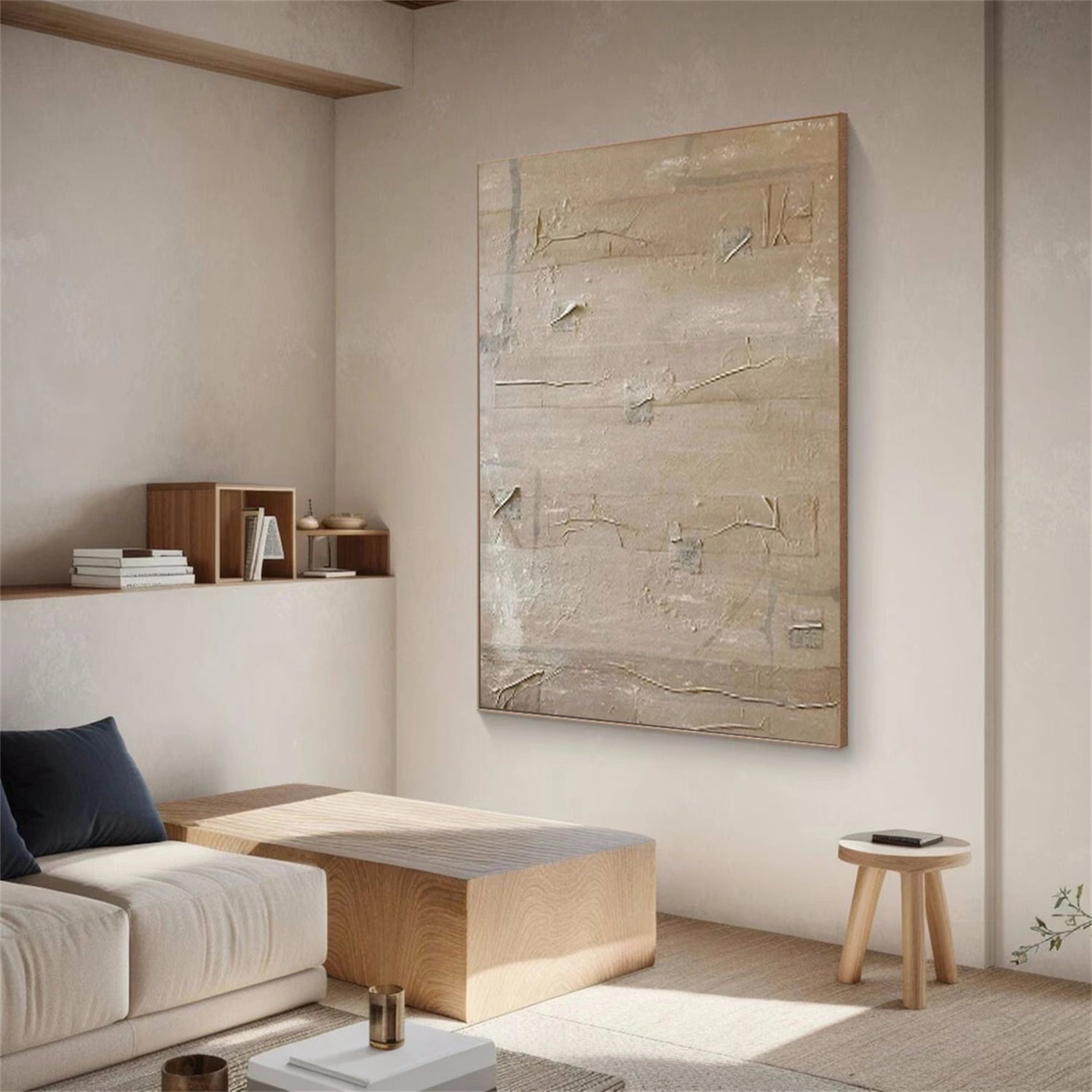 Minimalist Brown & Beige Art #MB005