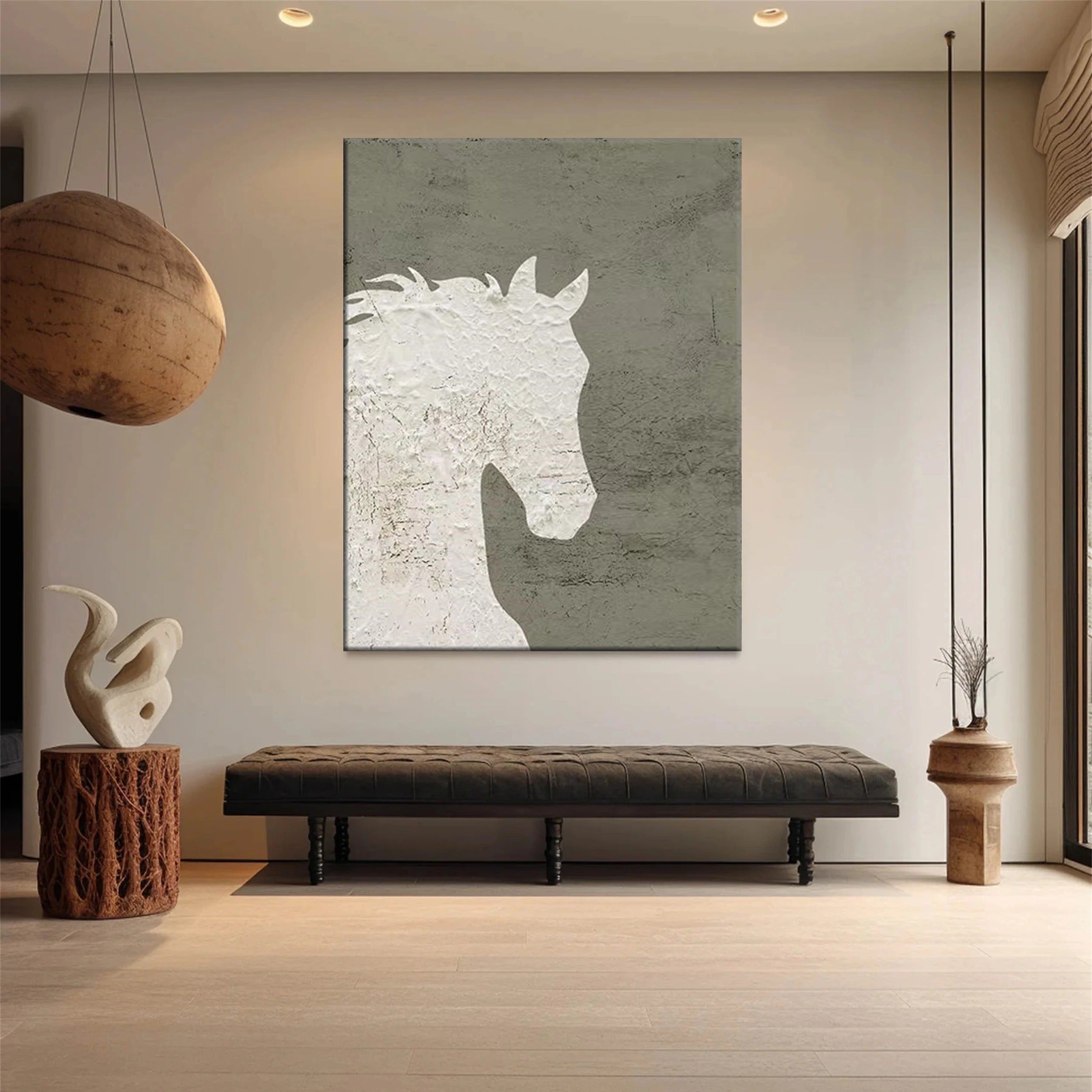 Colorful Horse Abstract Animal Wall Art #AL043