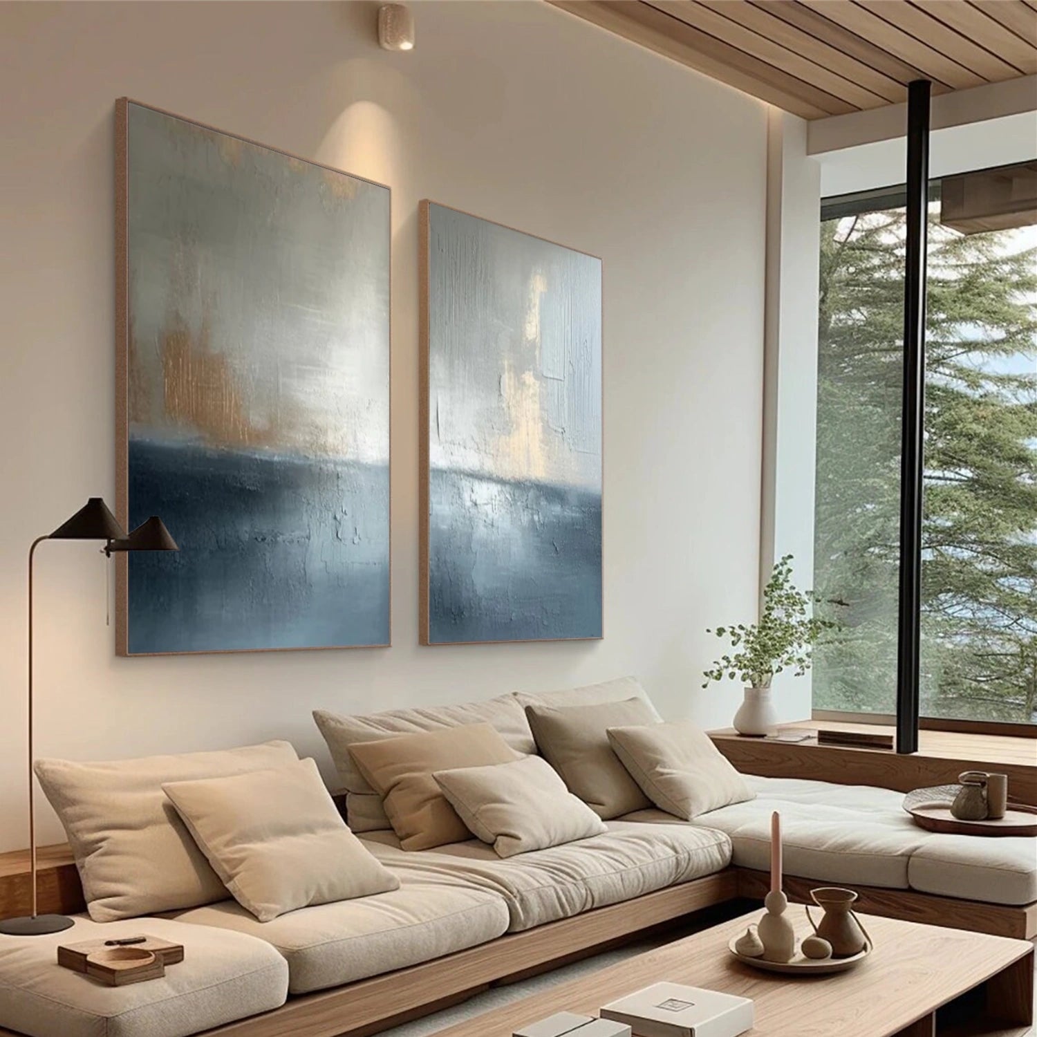 Abstract Canvas Art Set of 2 #WS741