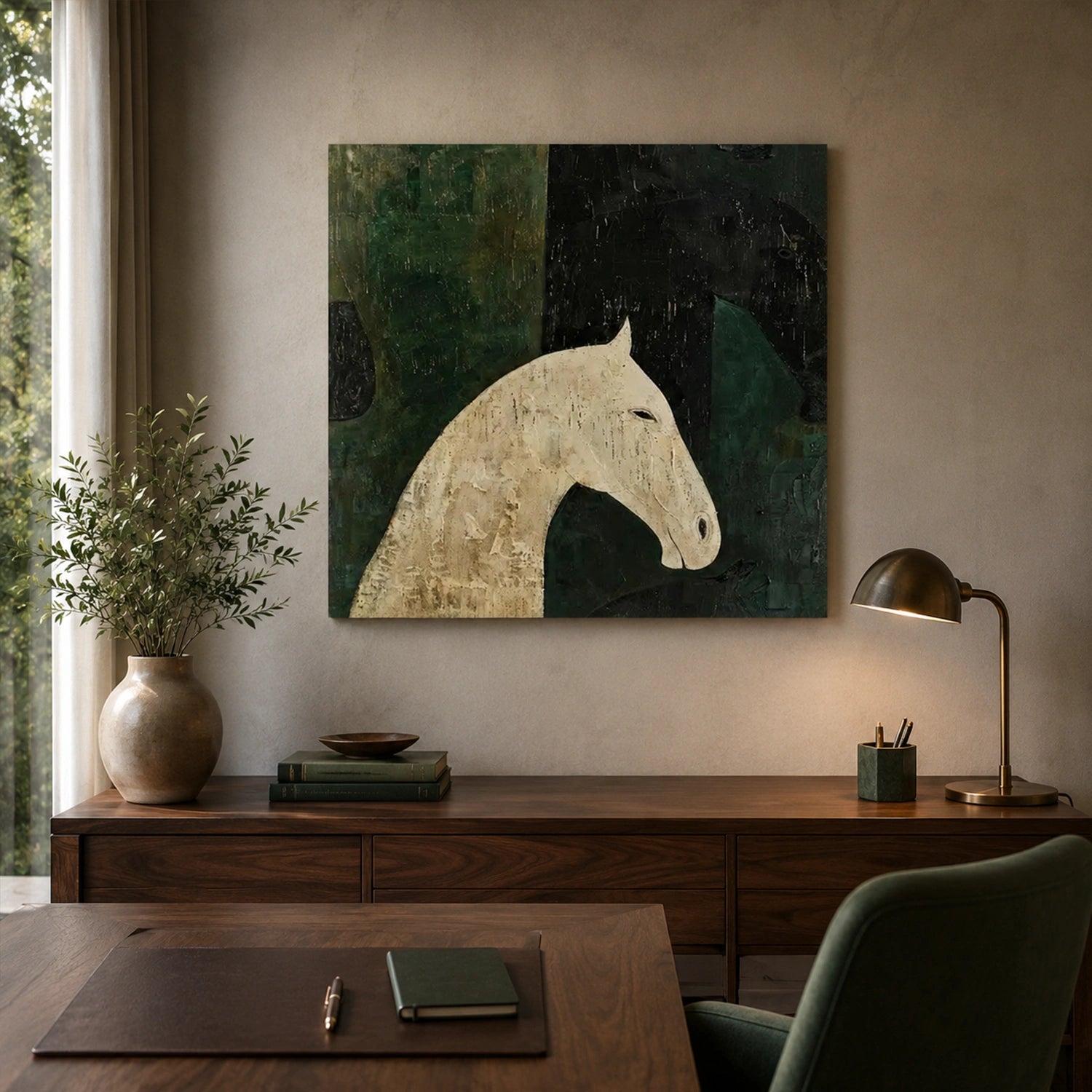 Abstract Animal Horse Wall Art #AL228