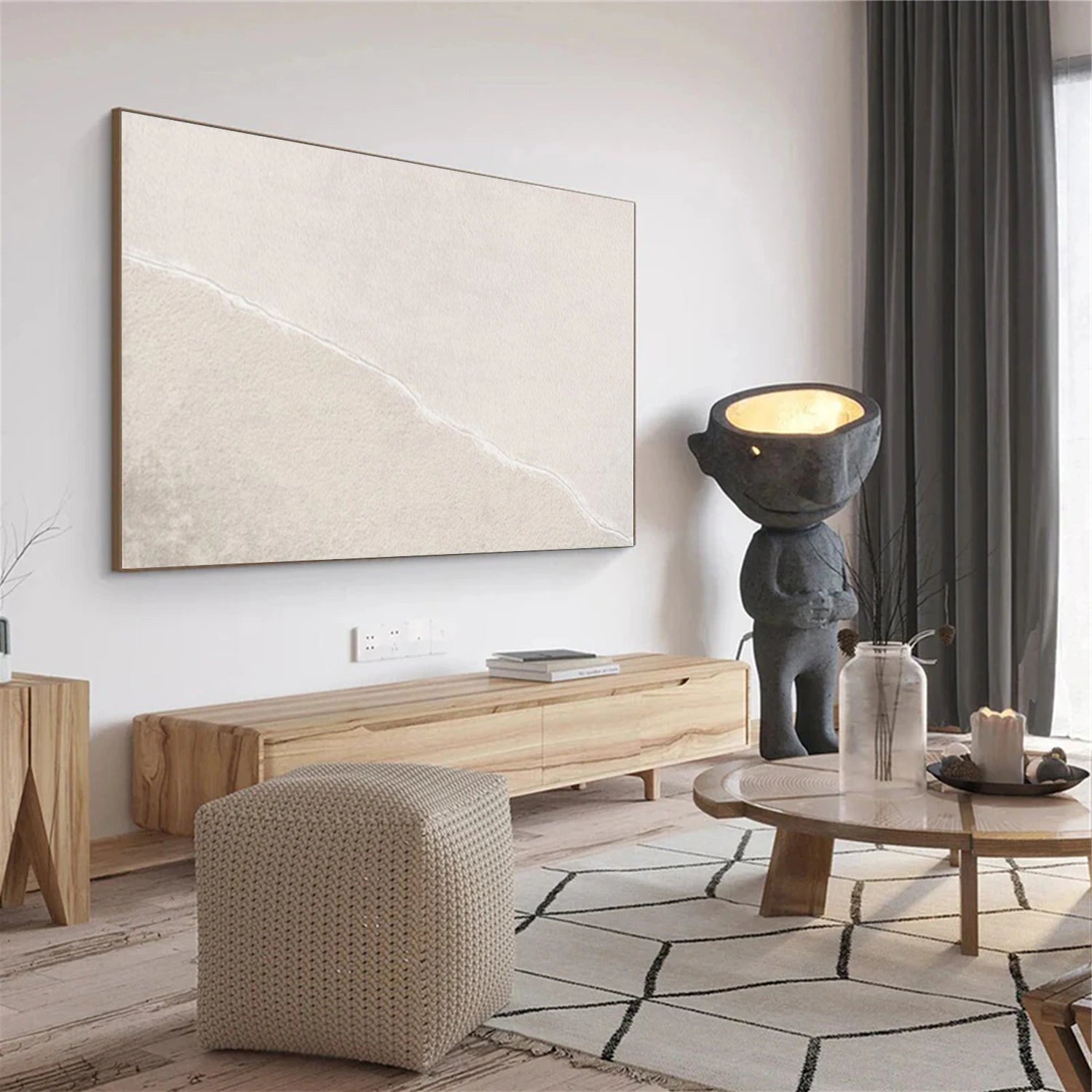 Minimalist Textured Canvas Art #MM382
