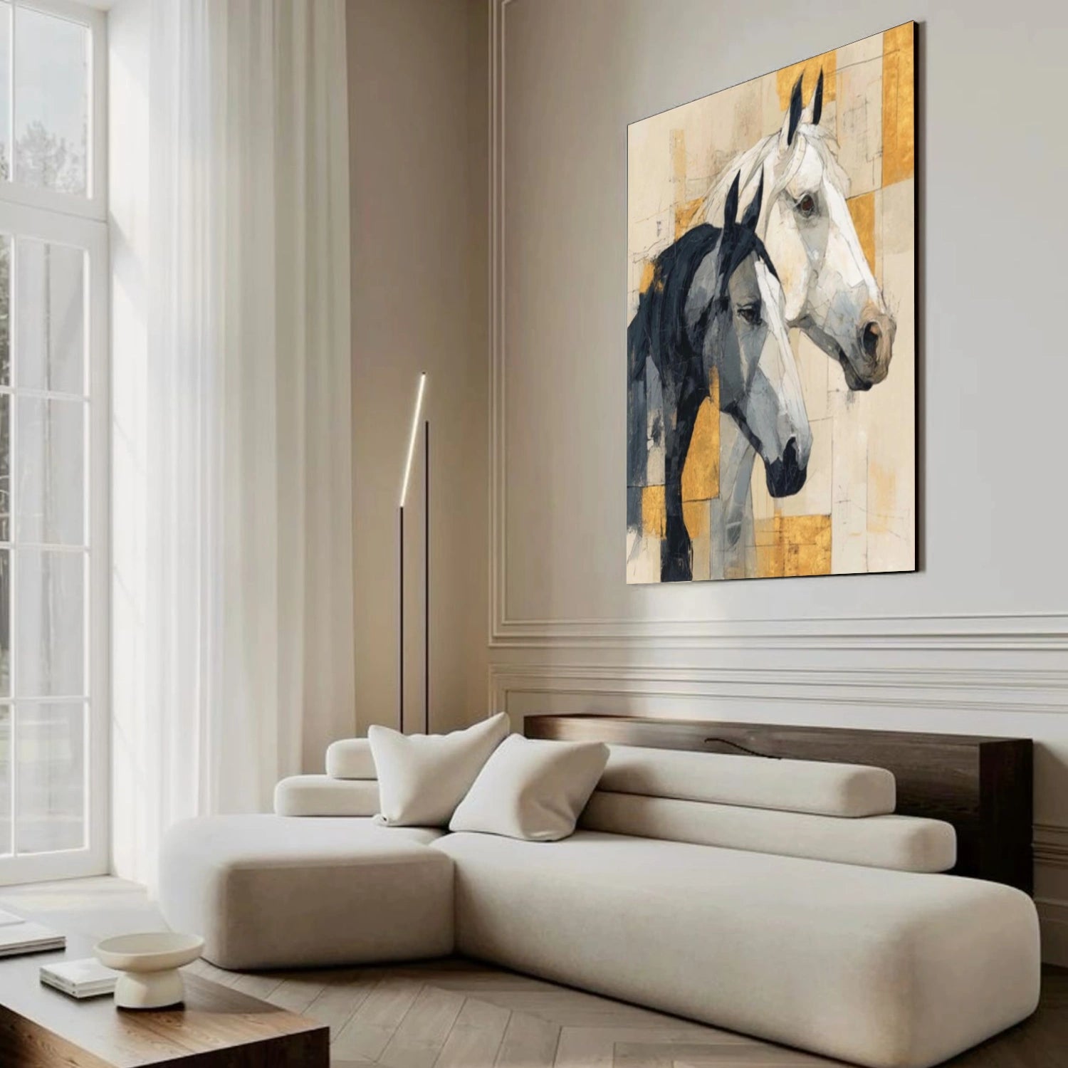 Abstract Animal Horse Wall Art #AL145
