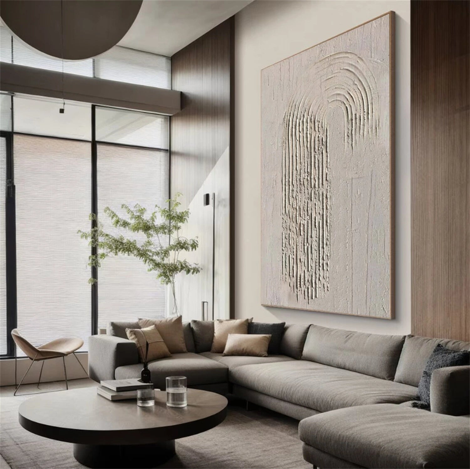 Minimalist Brown & Beige Art #MB006