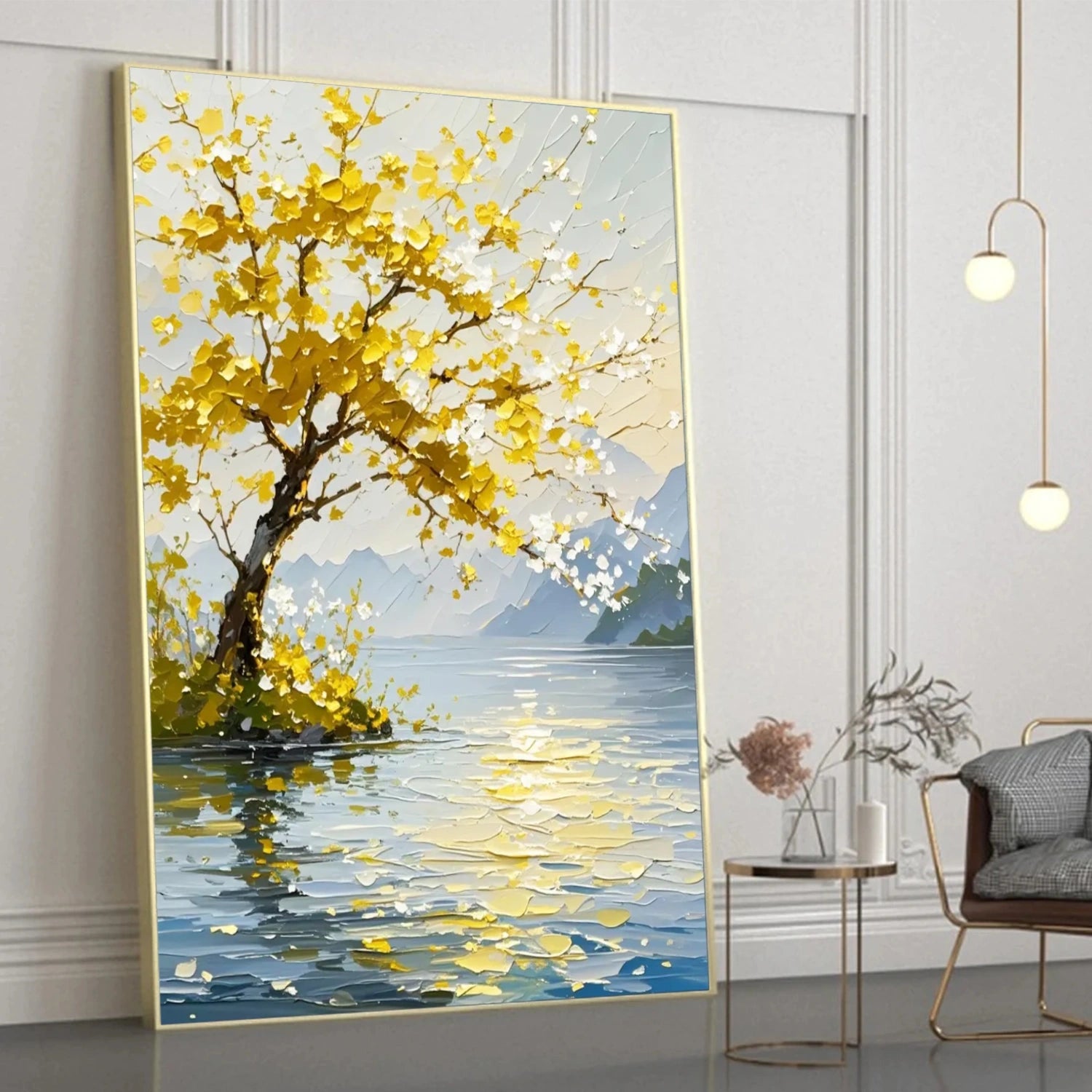 Flower & Tree Abstract Textured Wall Art #ML169