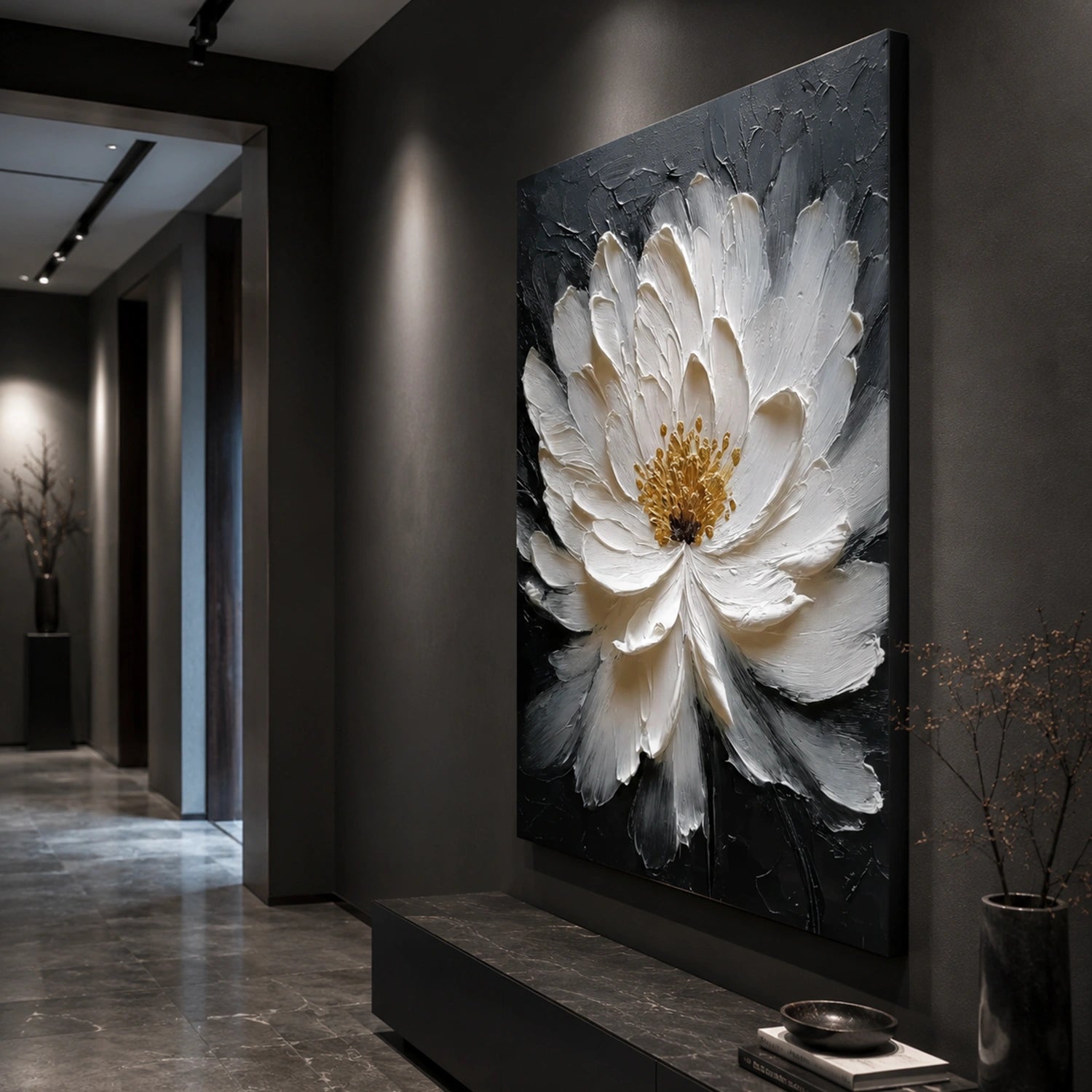 Flower & Tree Abstract Textured Wall Art #ML258