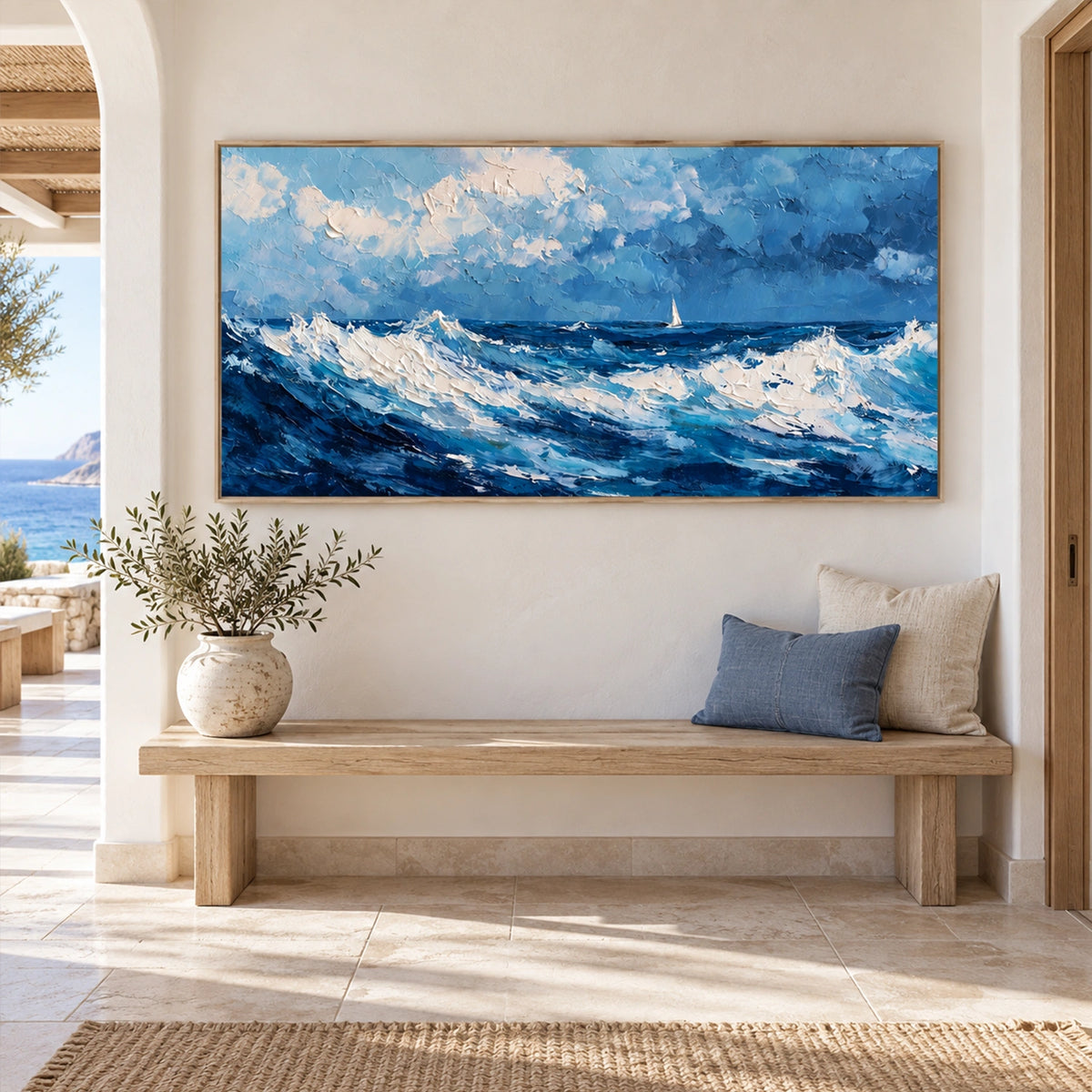 Sea & Sky Abstract Wall Art #MS374