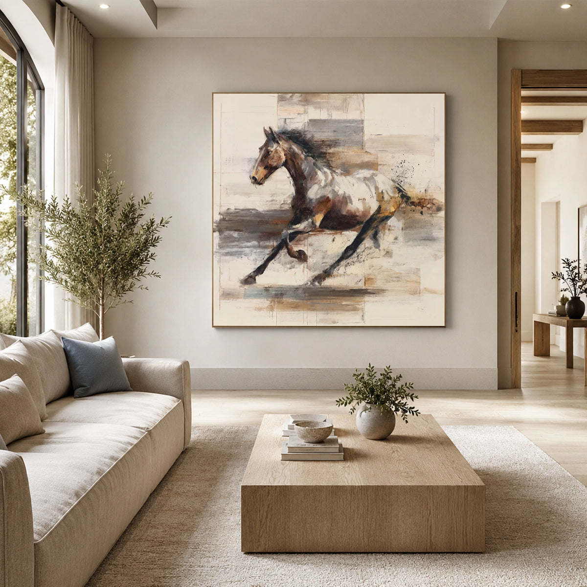 Abstract Animal Horse Wall Art #AL233