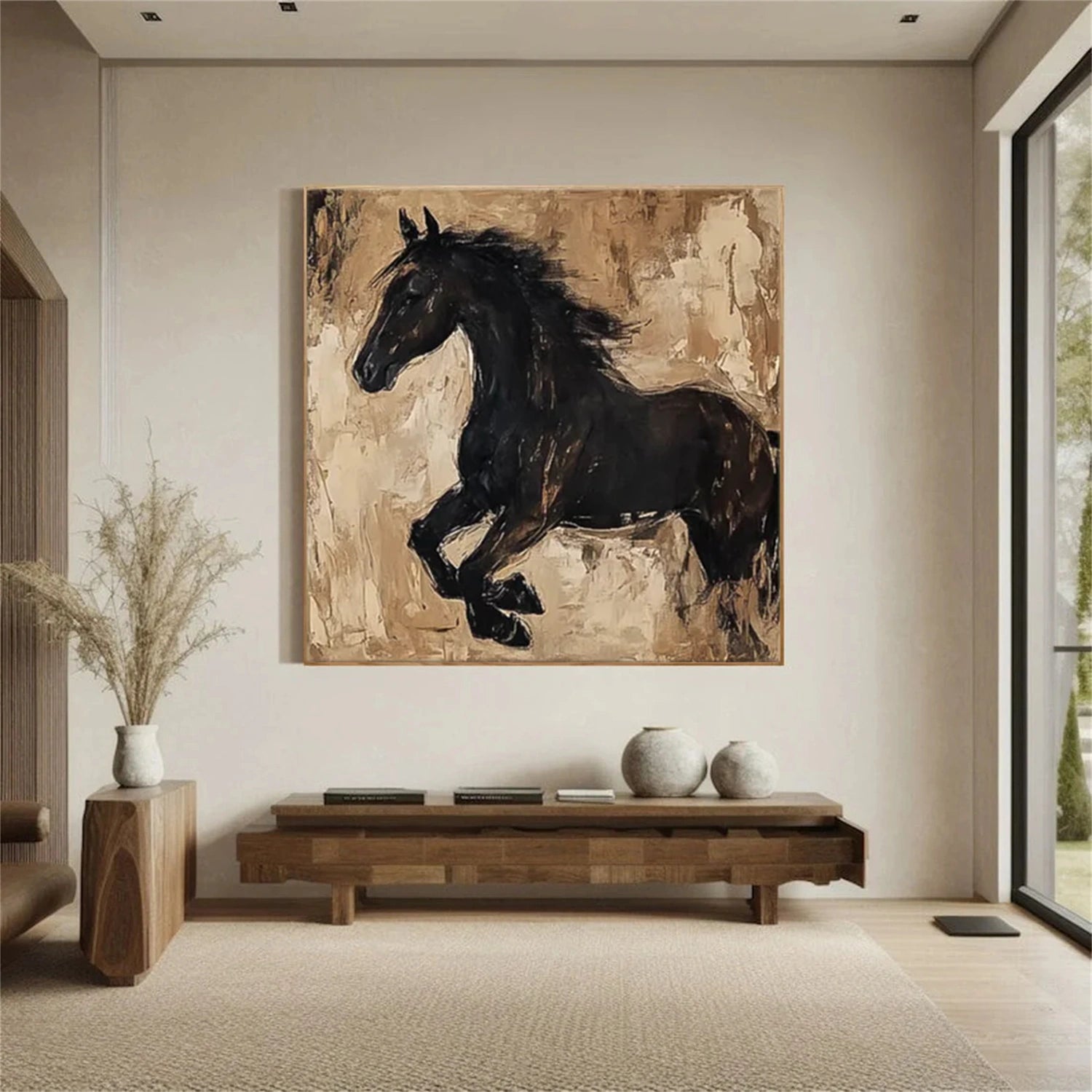 Abstract Horse Wall Art #AL156
